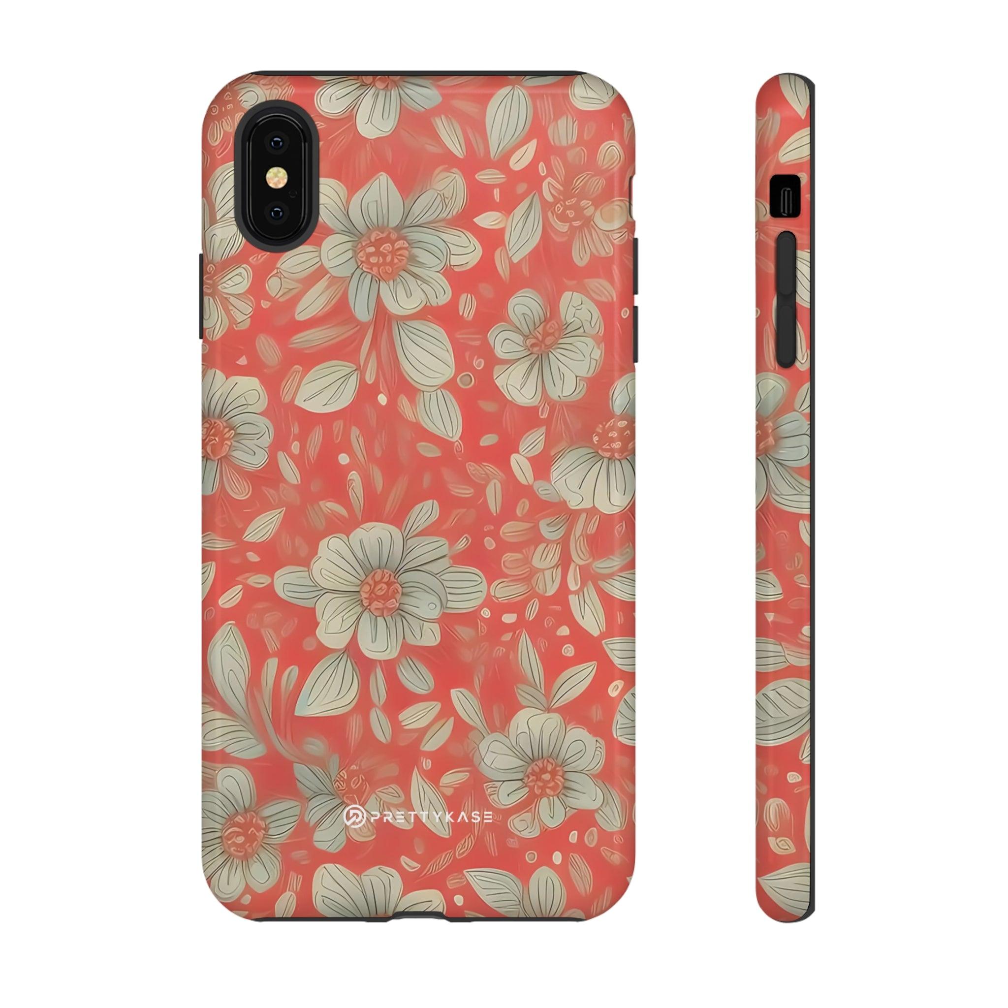 Red Orange Floral - PrettyKase