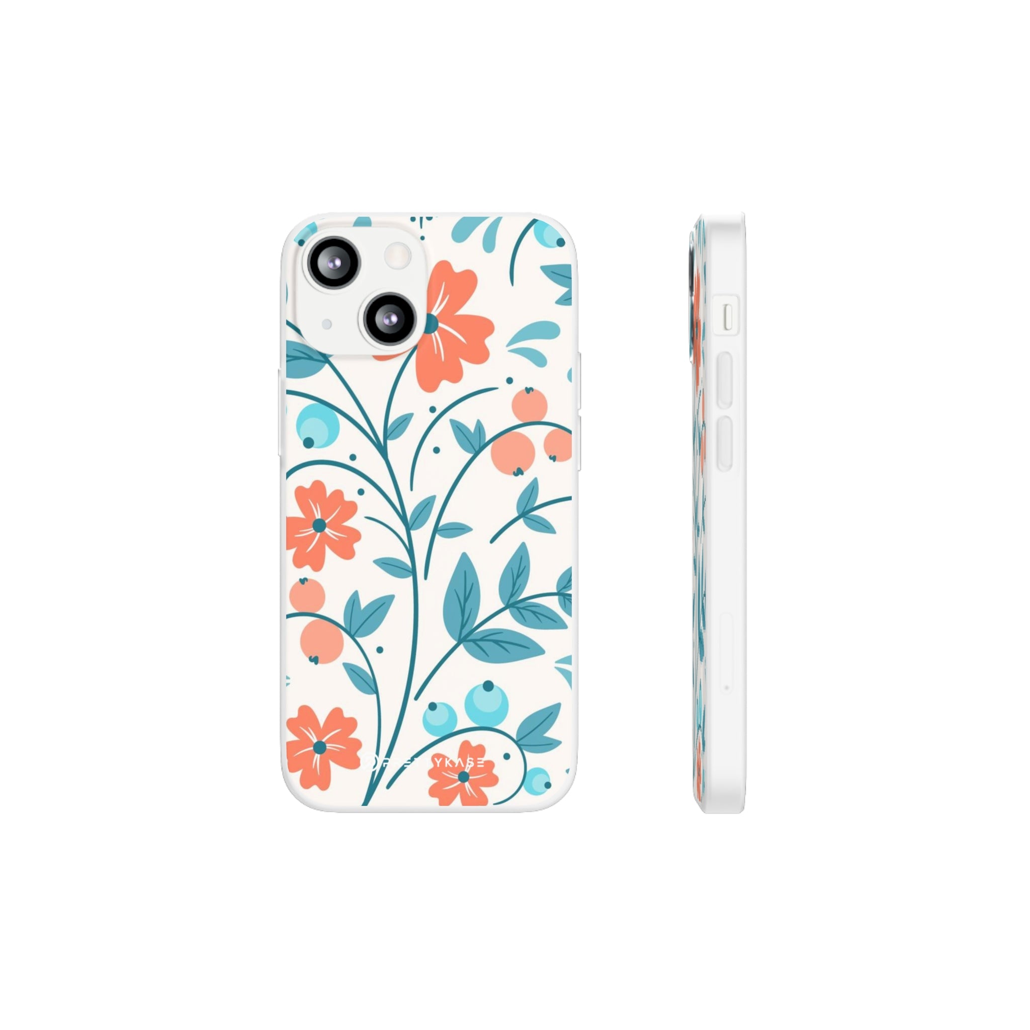 Slim floral pêche clair