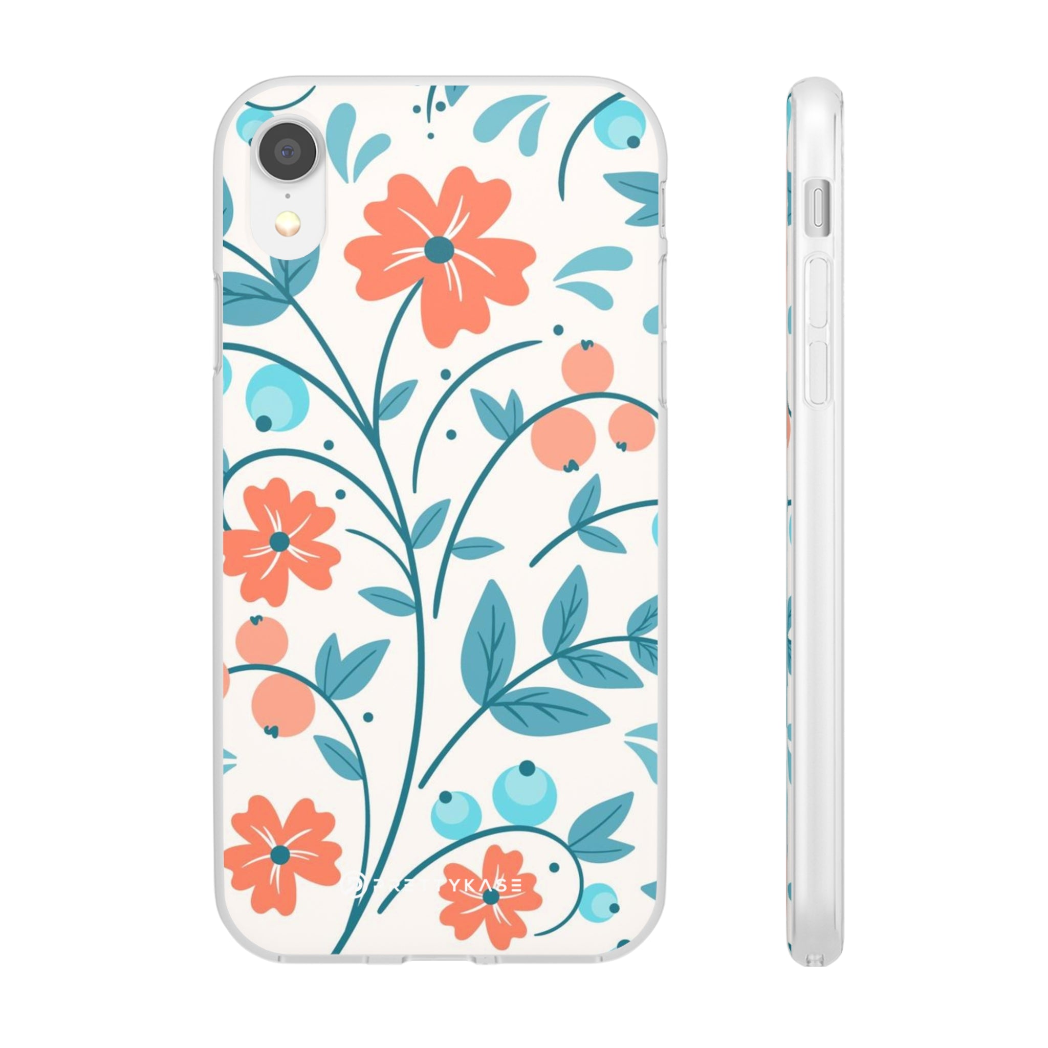 Slim floral pêche clair