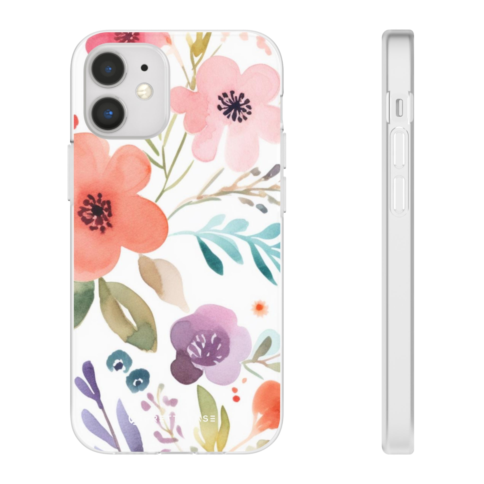 Pink Blue Flower Pattern Slim