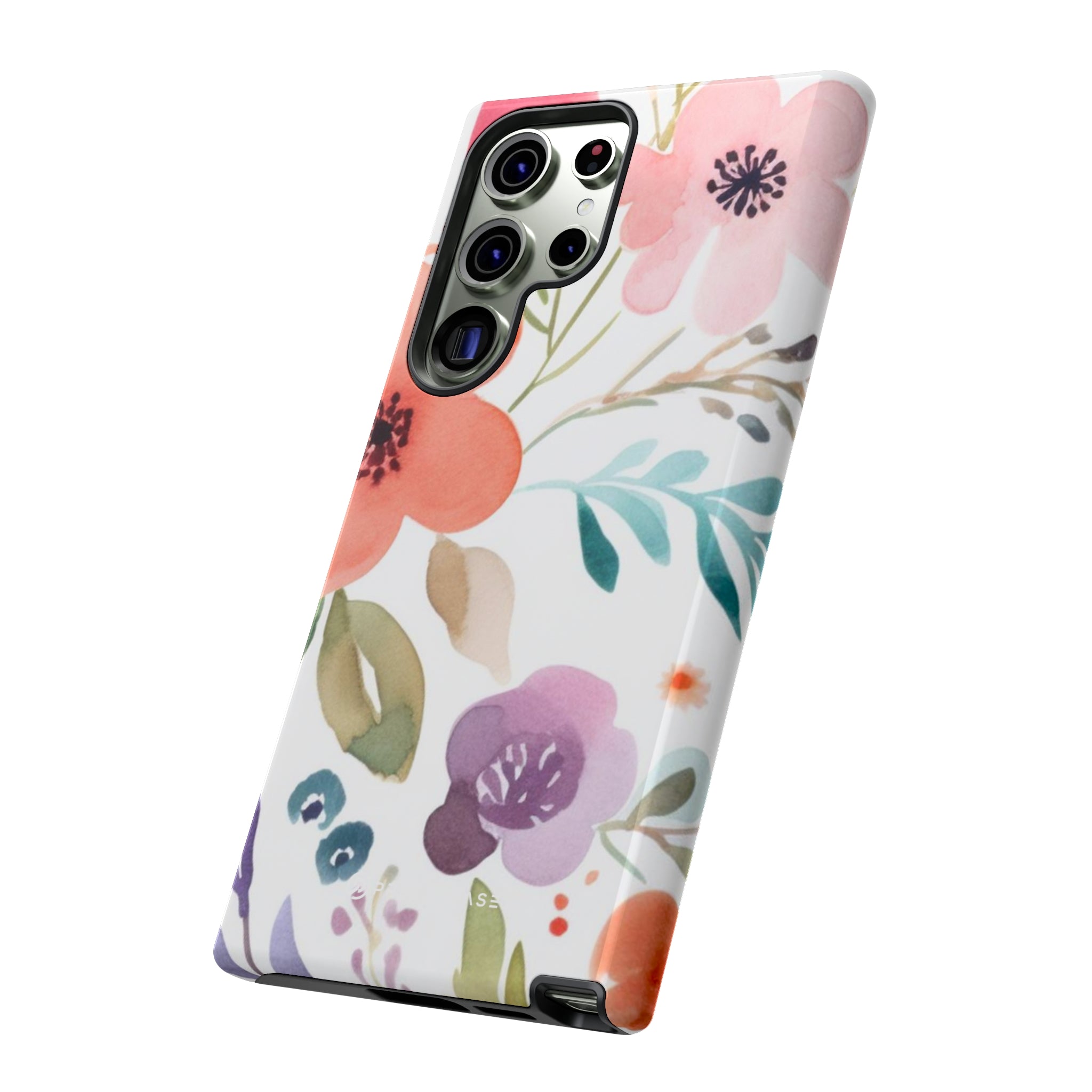 Motif de fleurs bleu rose