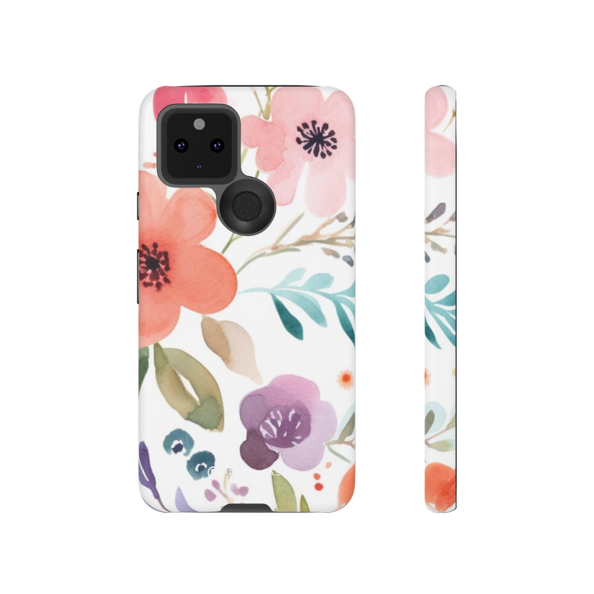 Pink Blue Flower Pattern - PrettyKase