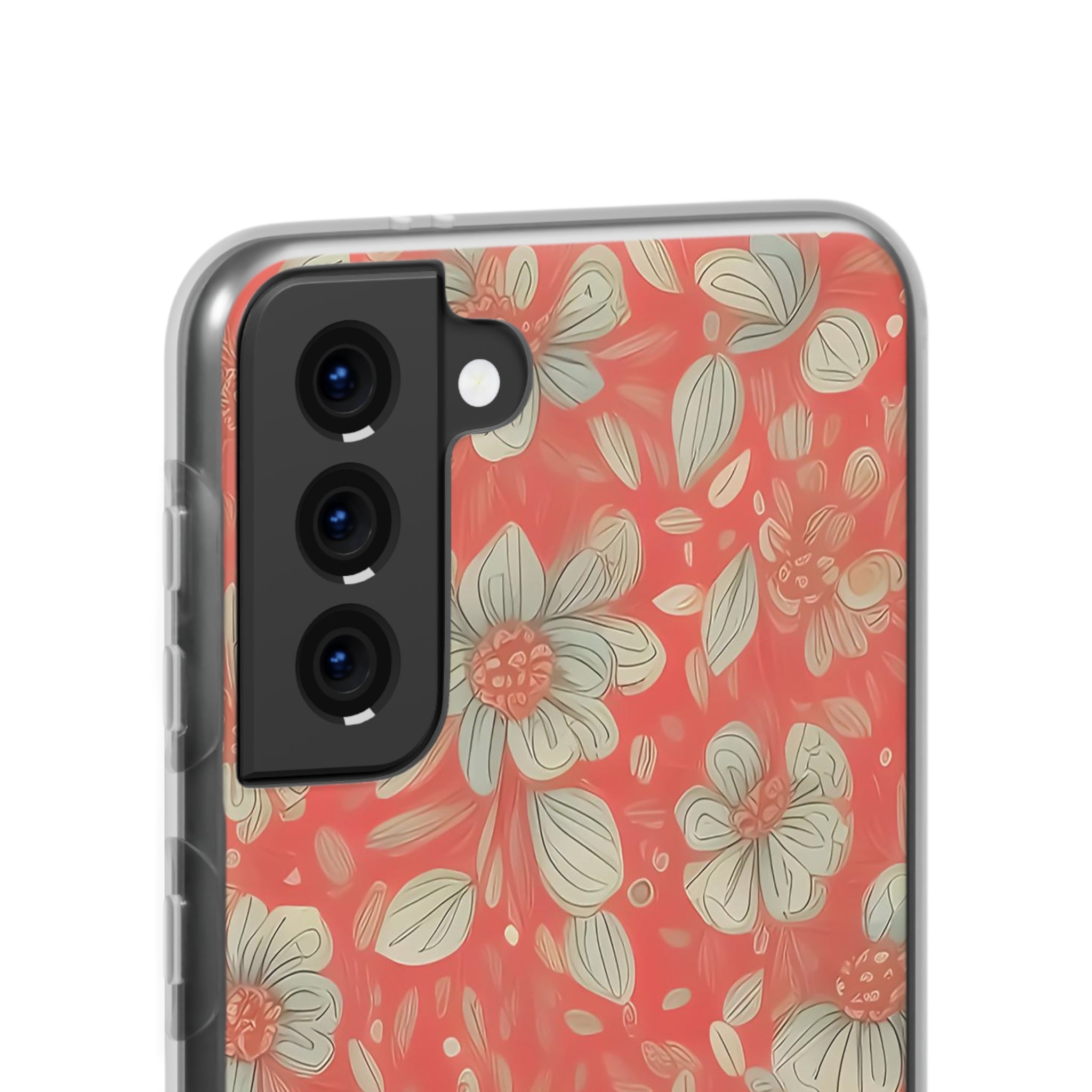 Slim Floral Rouge Orange