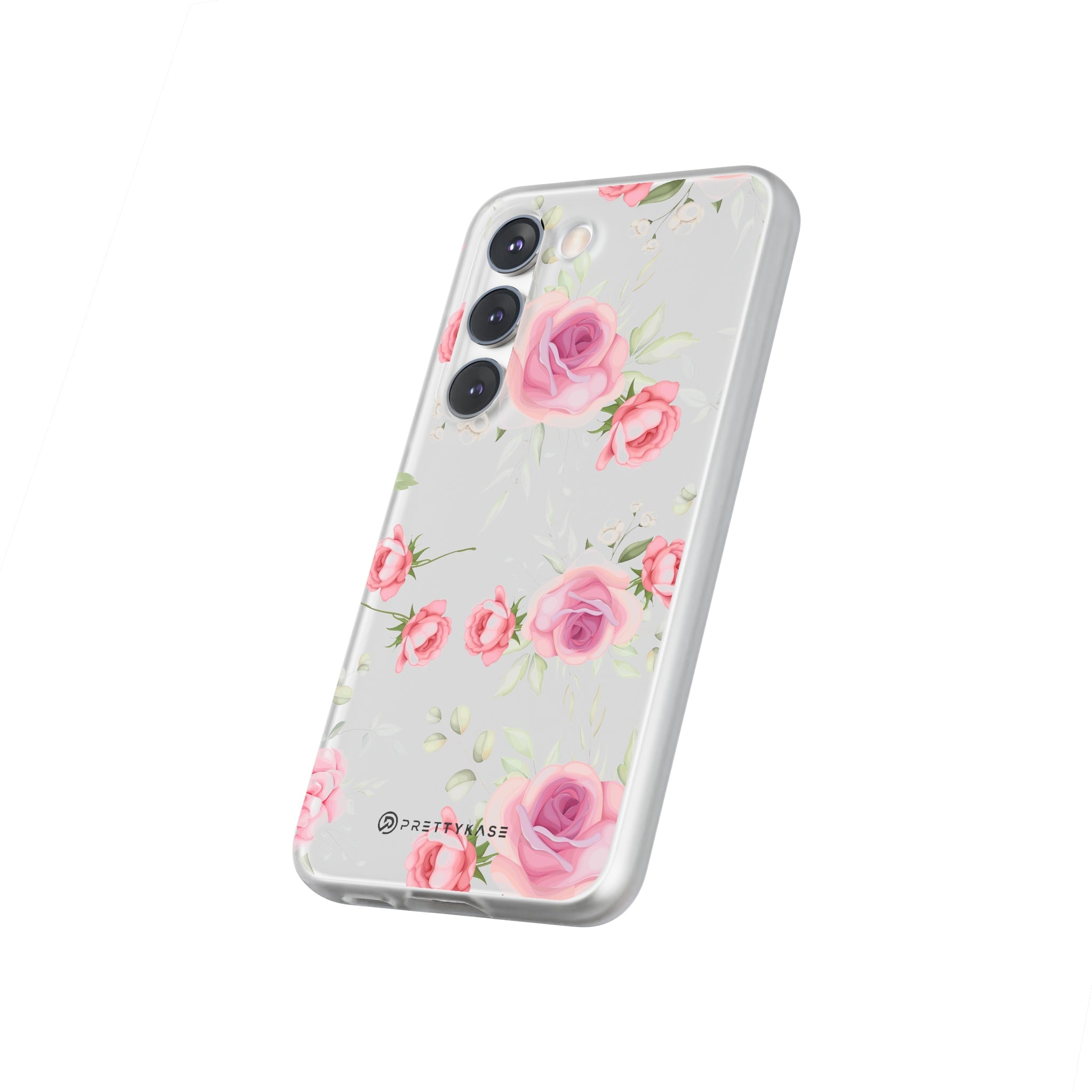 White and Pink Floral Slim