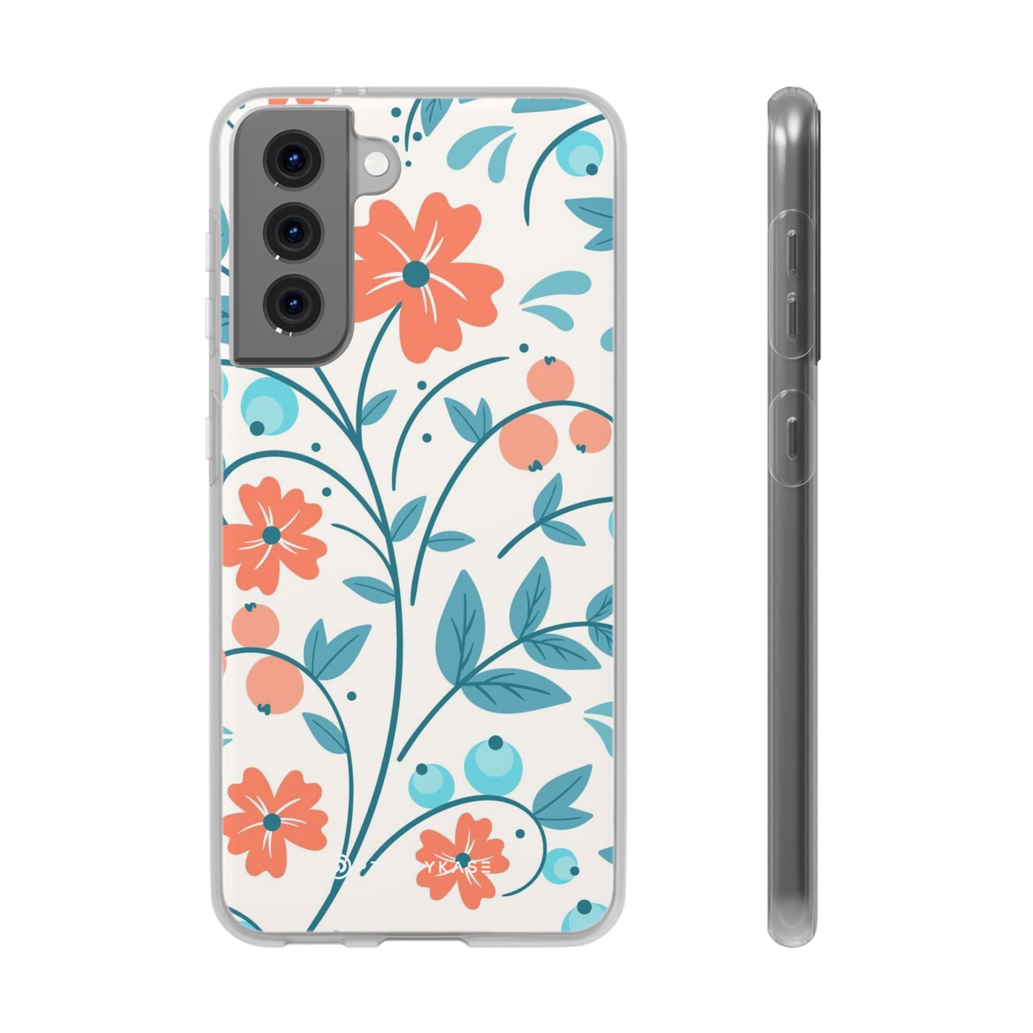 Slim floral pêche clair