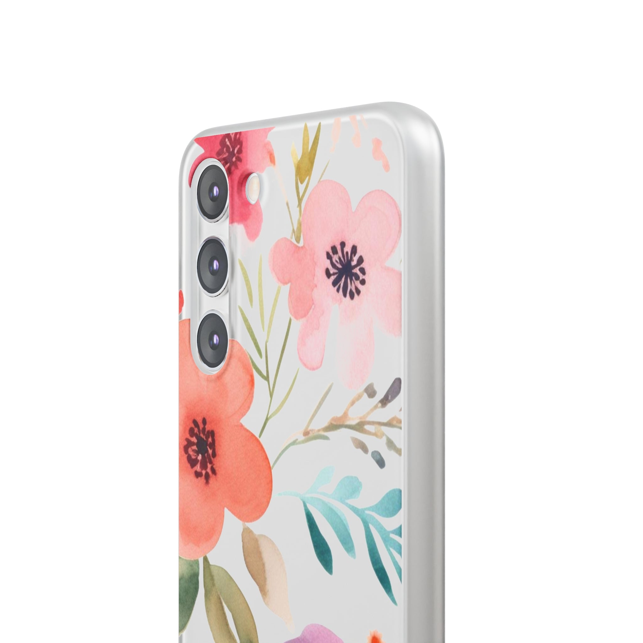 Pink Blue Flower Pattern Slim