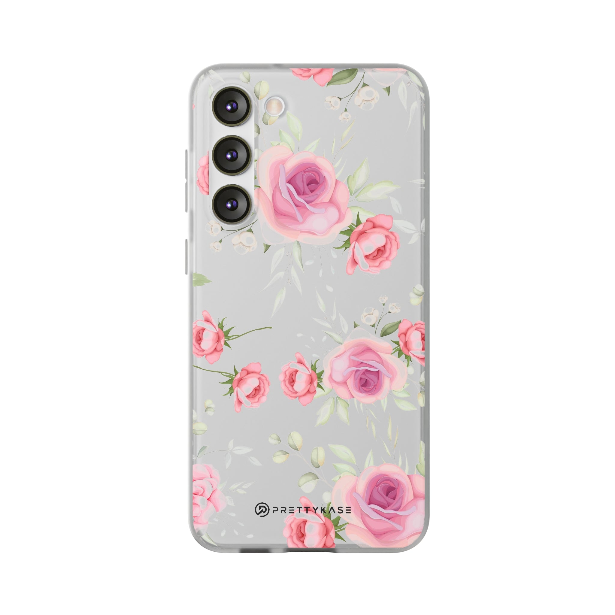 Slim floral blanc et rose