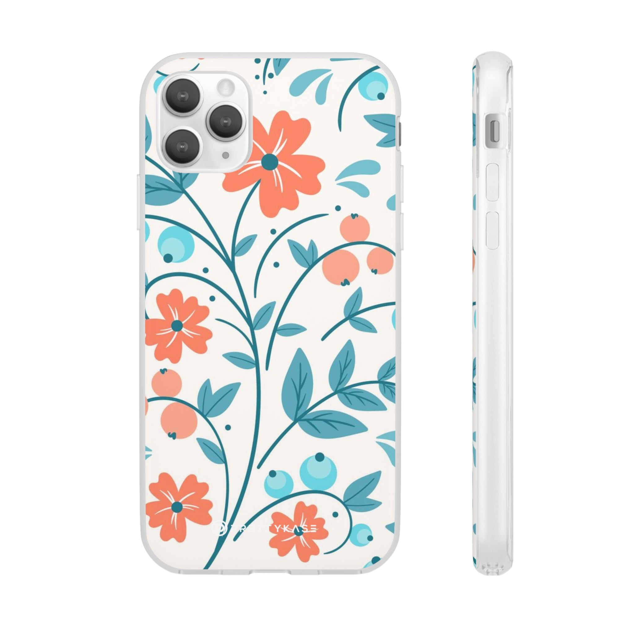 Slim floral pêche clair