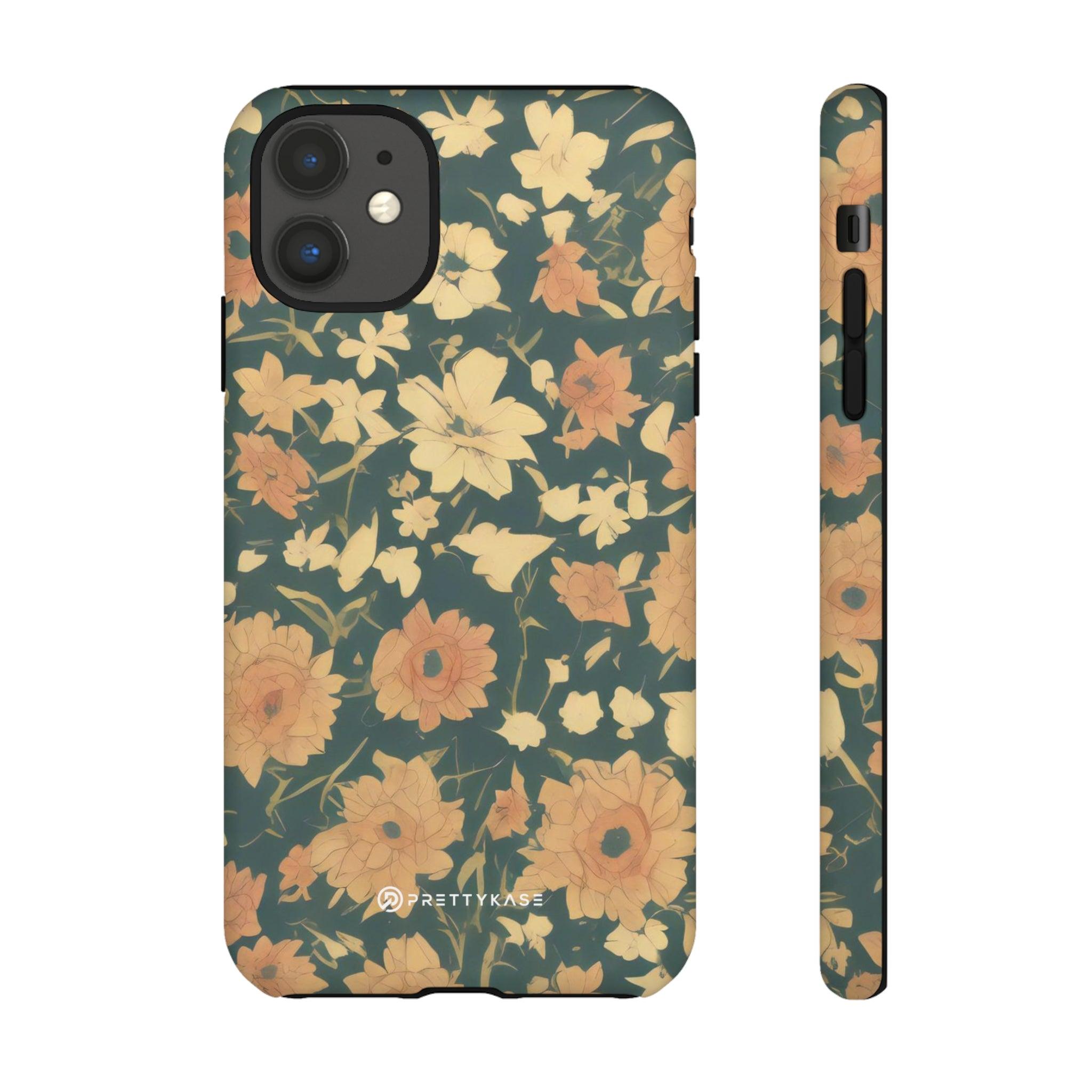 Olive Green Floral - PrettyKase