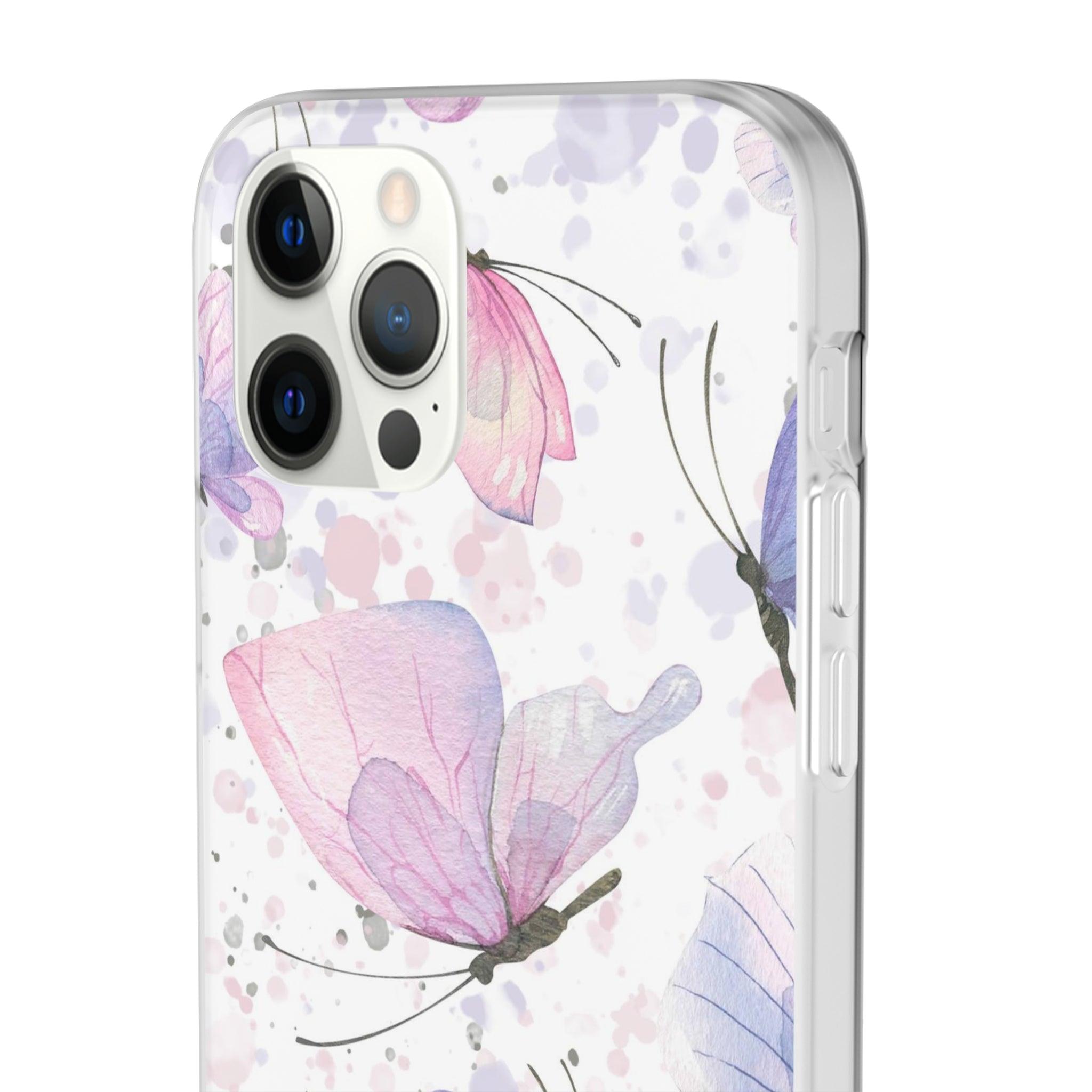 Pink Lilac Butterflies Slim - PrettyKase