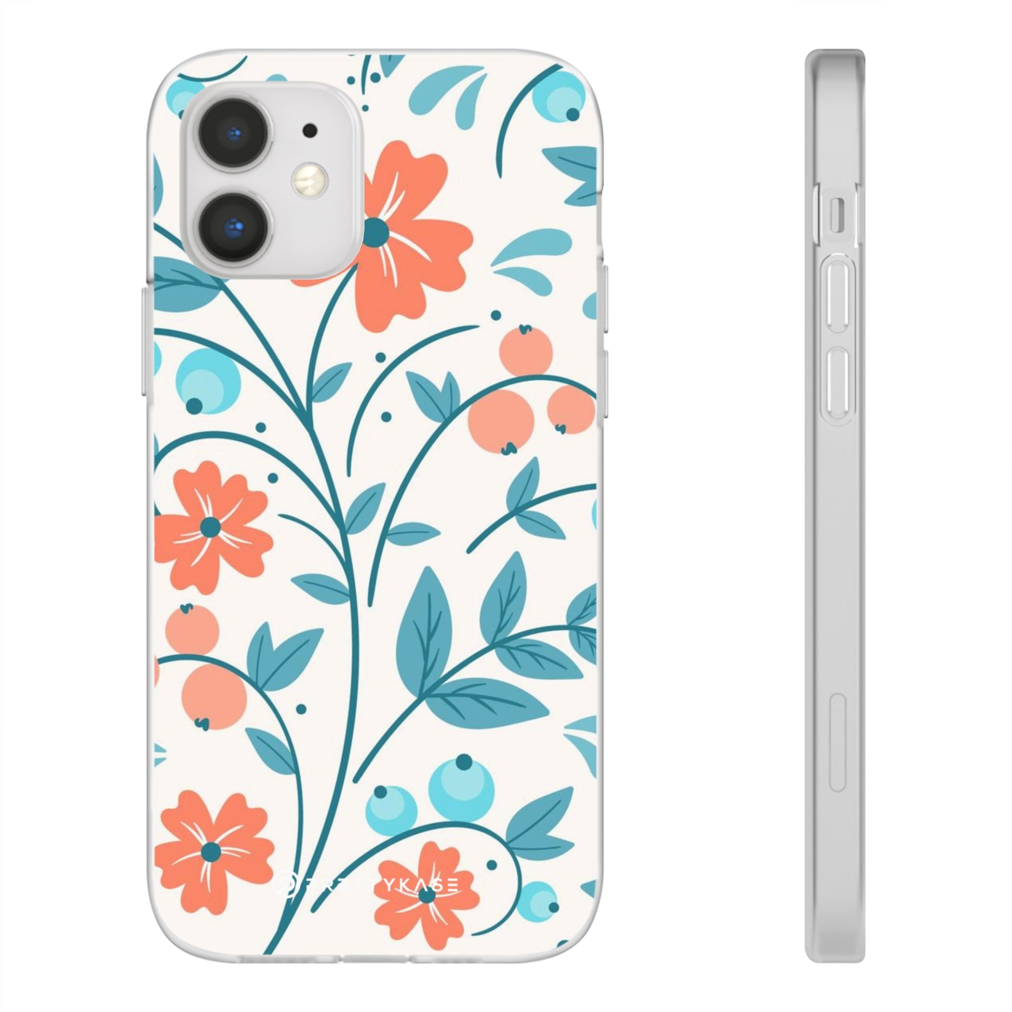 Slim floral pêche clair