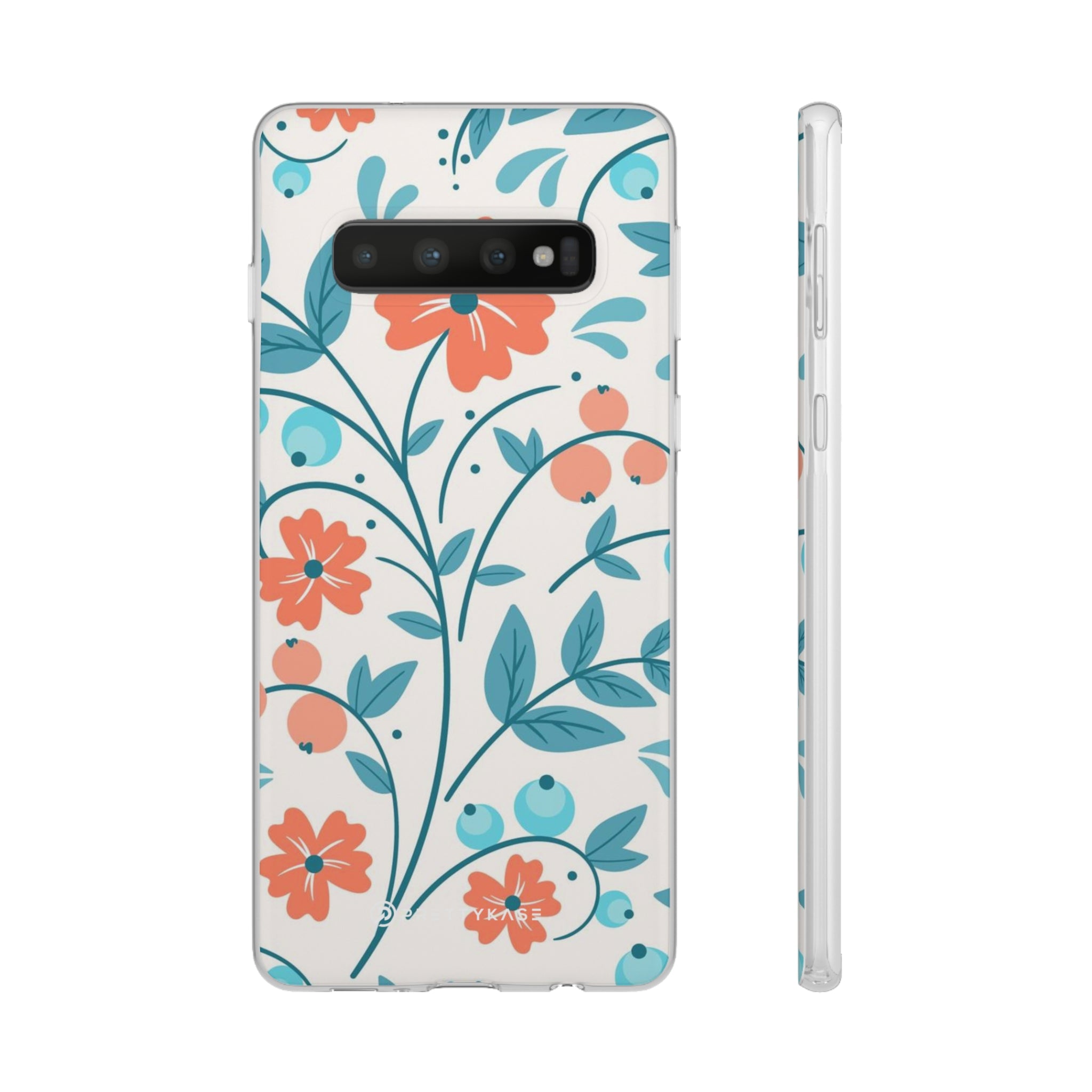 Slim floral pêche clair