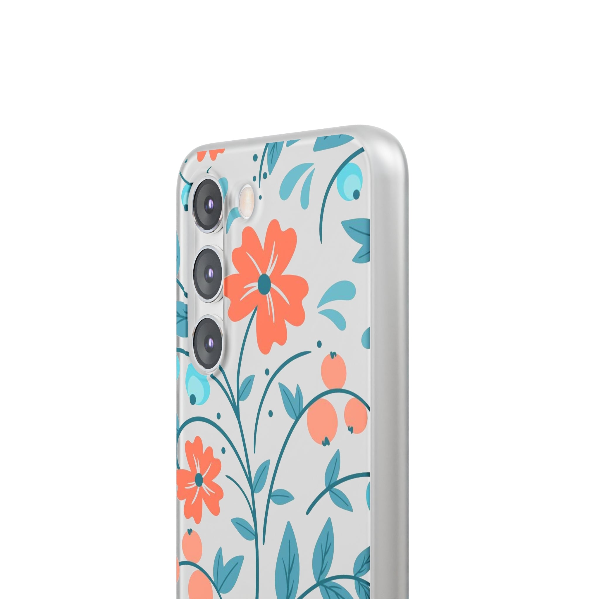 Slim floral pêche clair