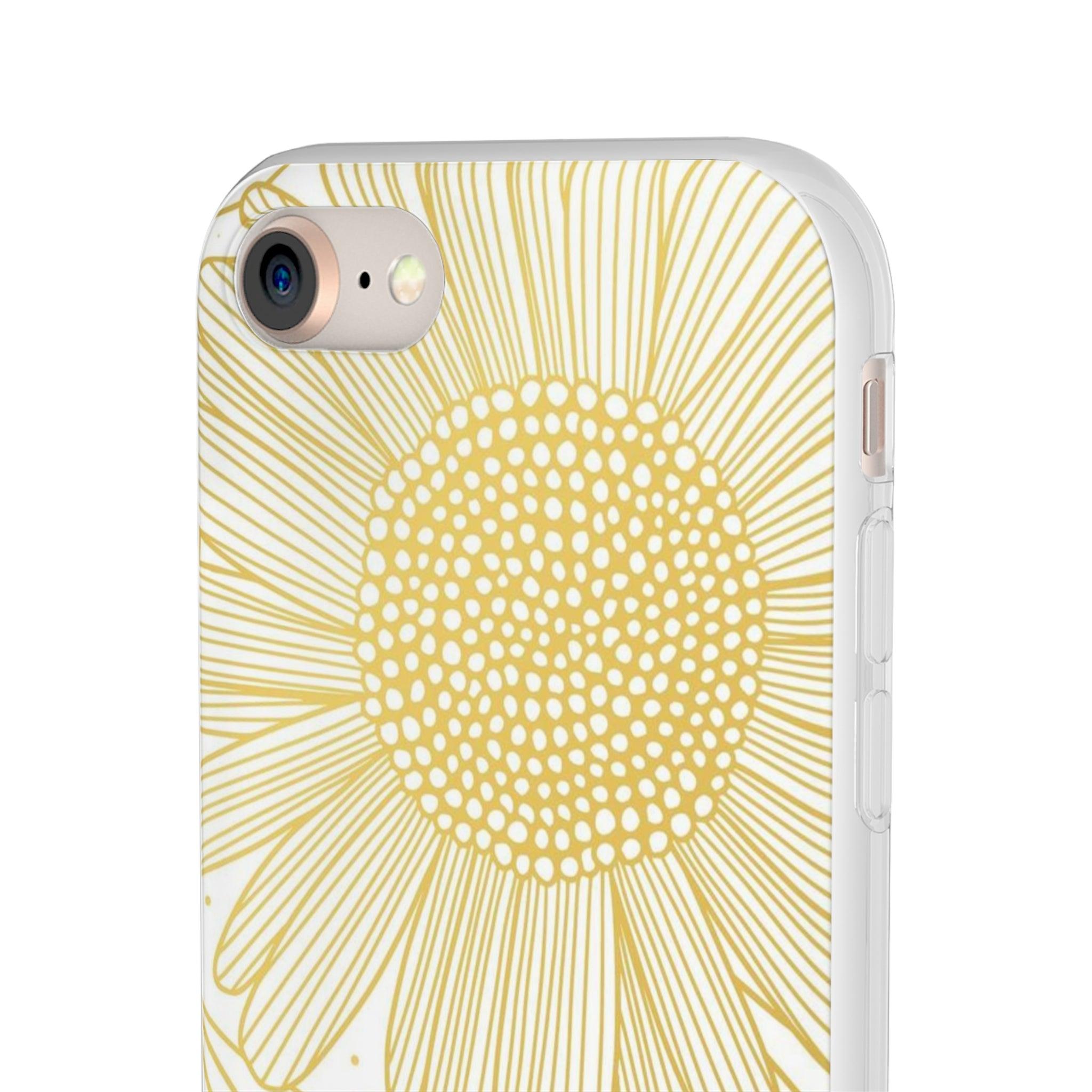 White Sun Flower Slim - PrettyKase