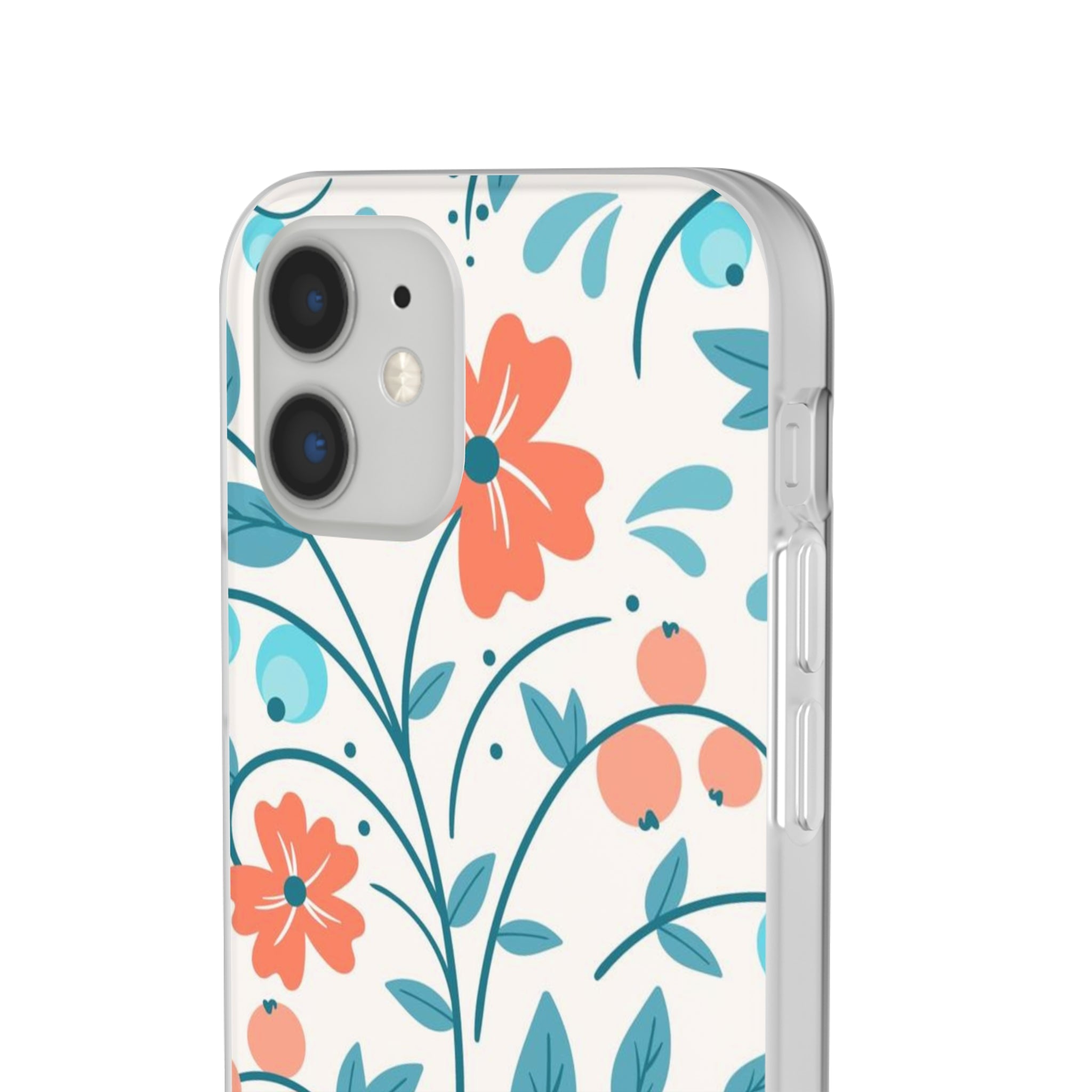 Slim floral pêche clair