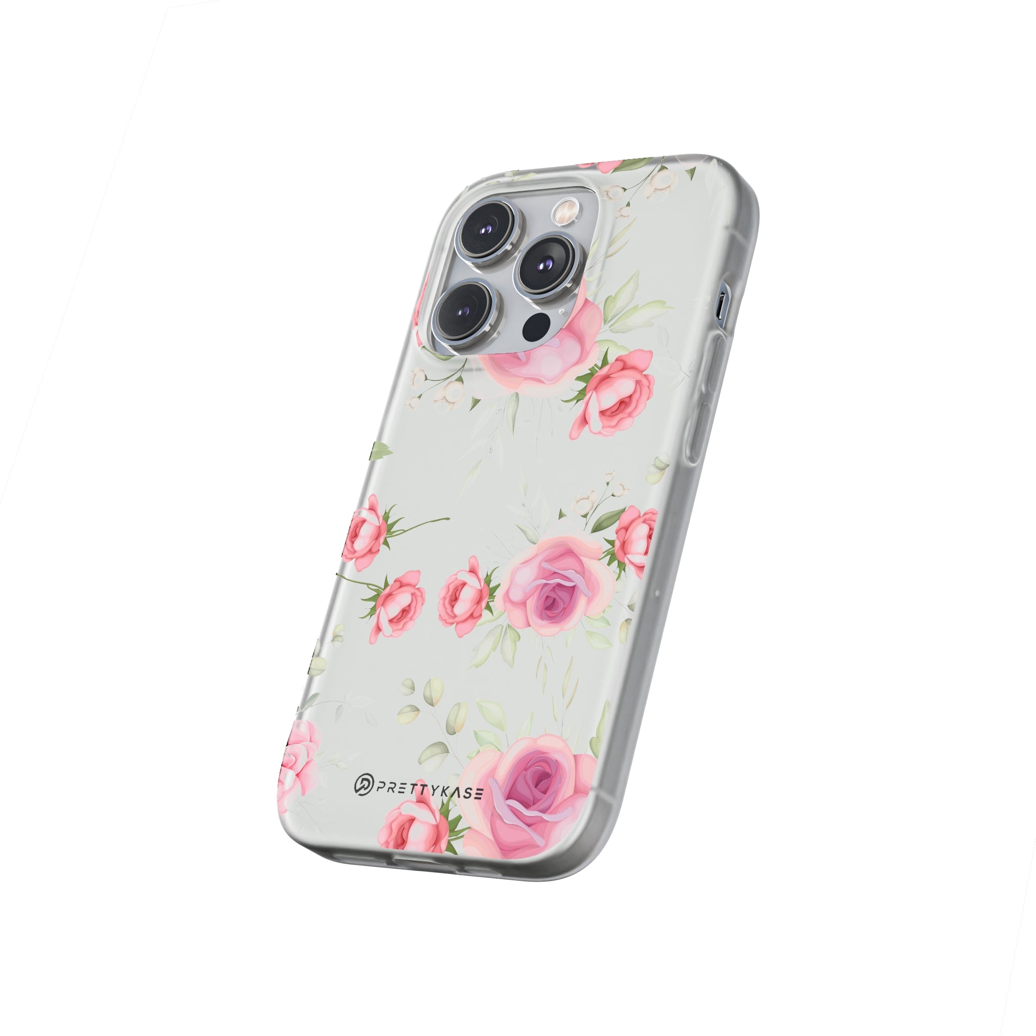 White and Pink Floral Slim