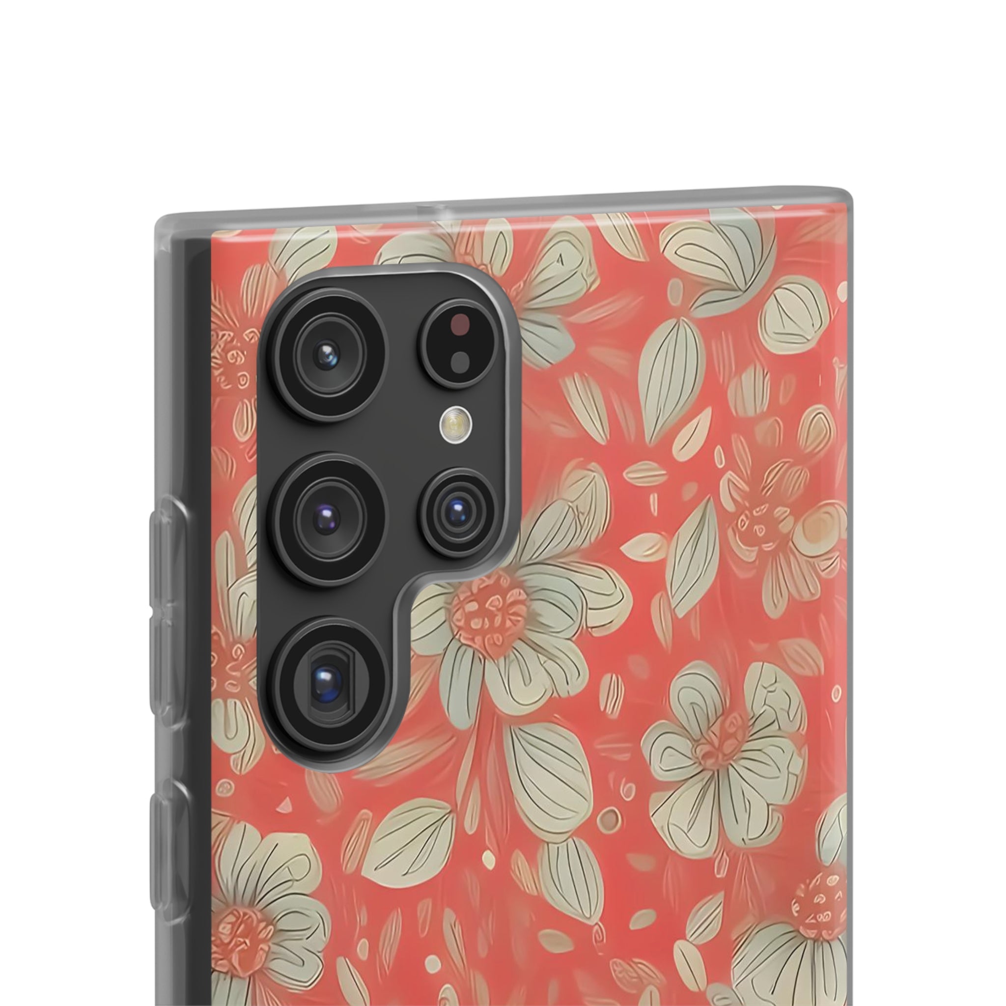 Slim Floral Rouge Orange