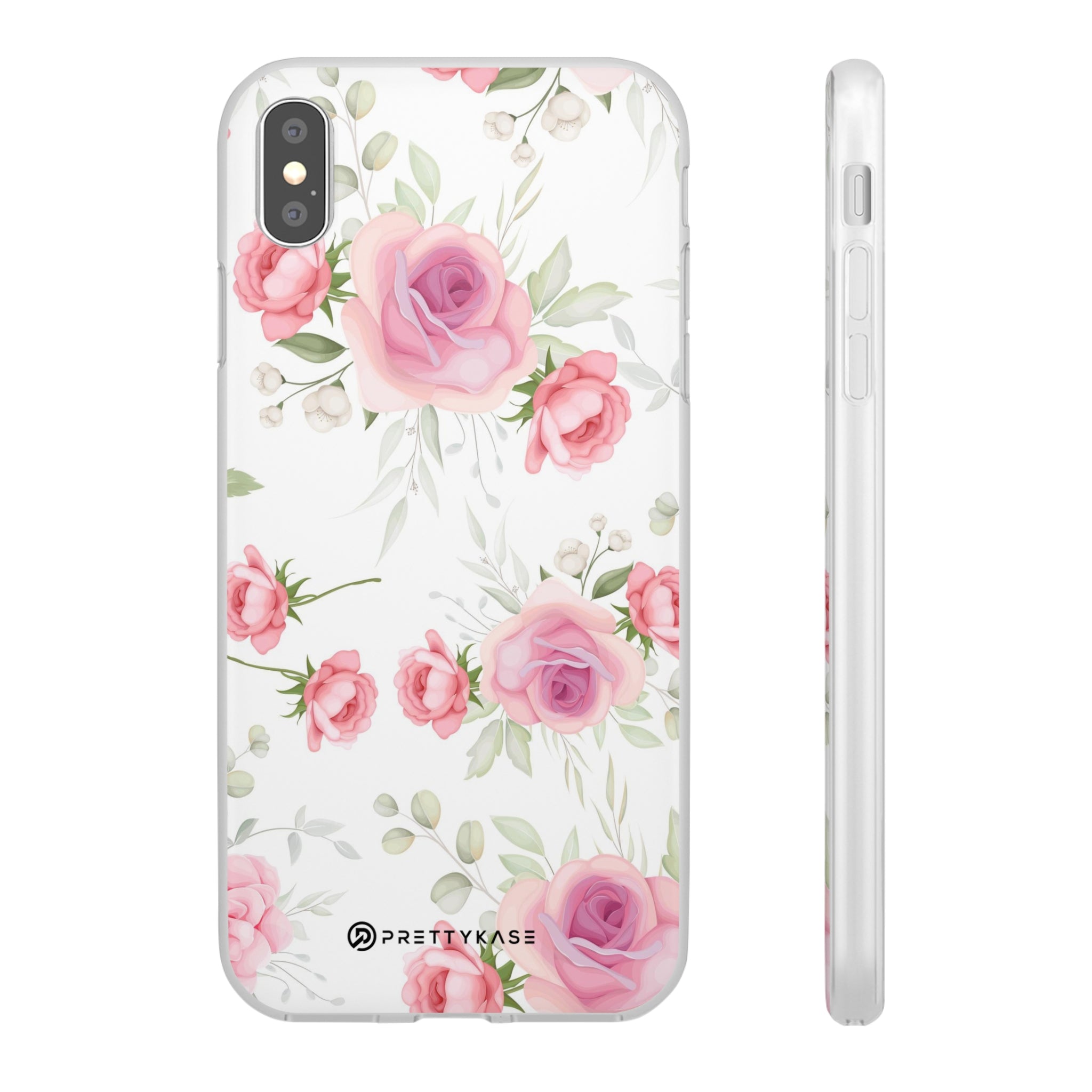 White and Pink Floral Slim