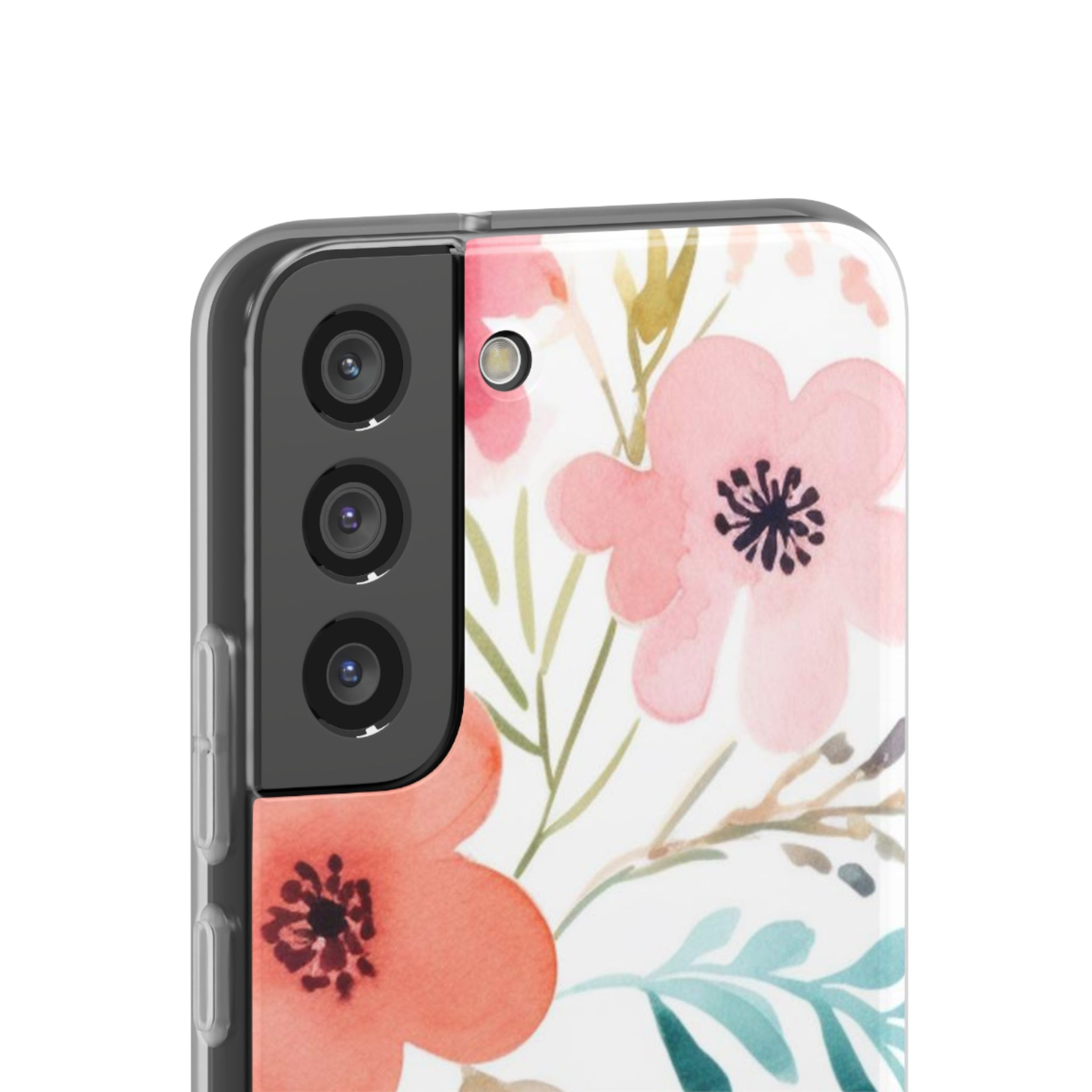 Pink Blue Flower Pattern Slim