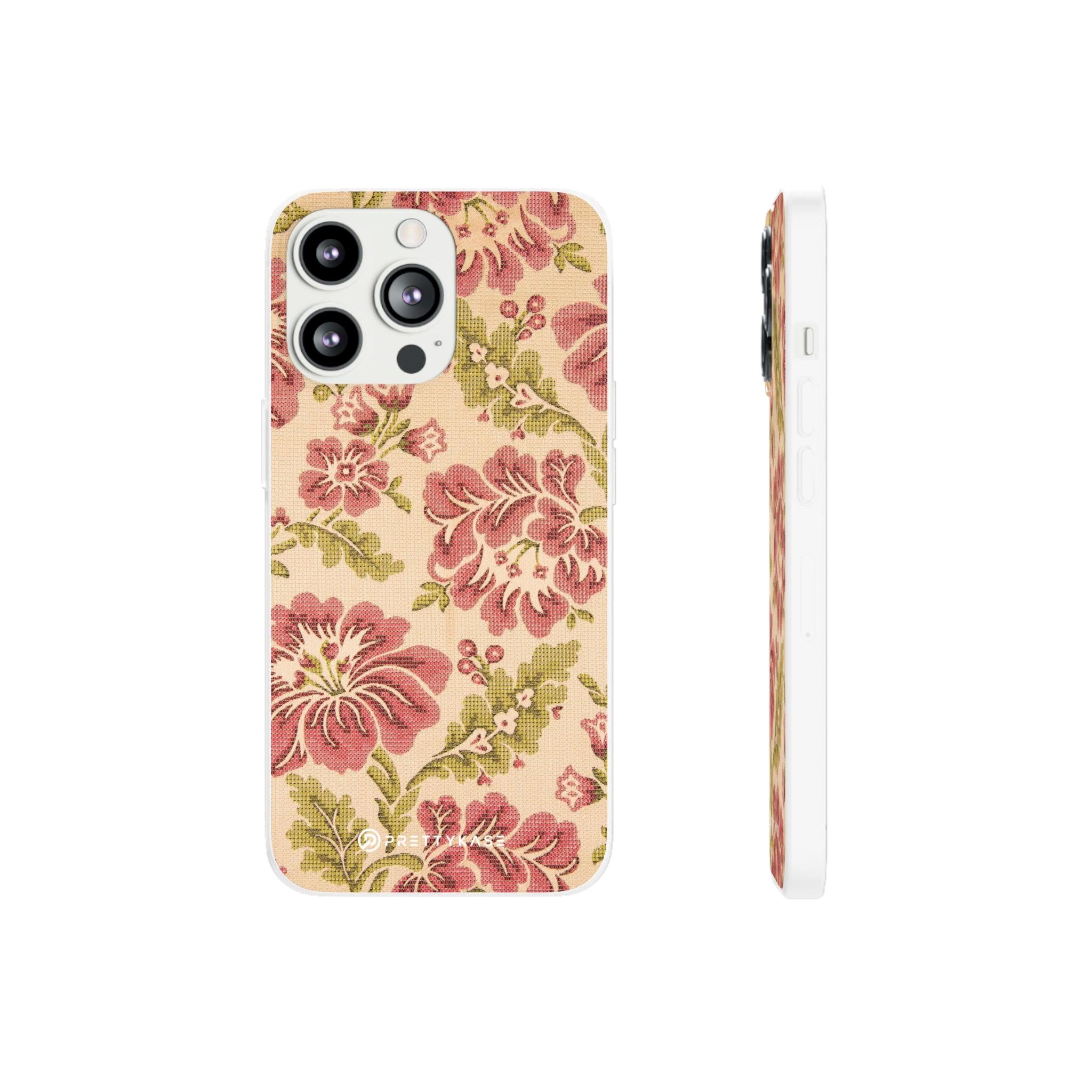 Fabric Floral Texture Slim - PrettyKase