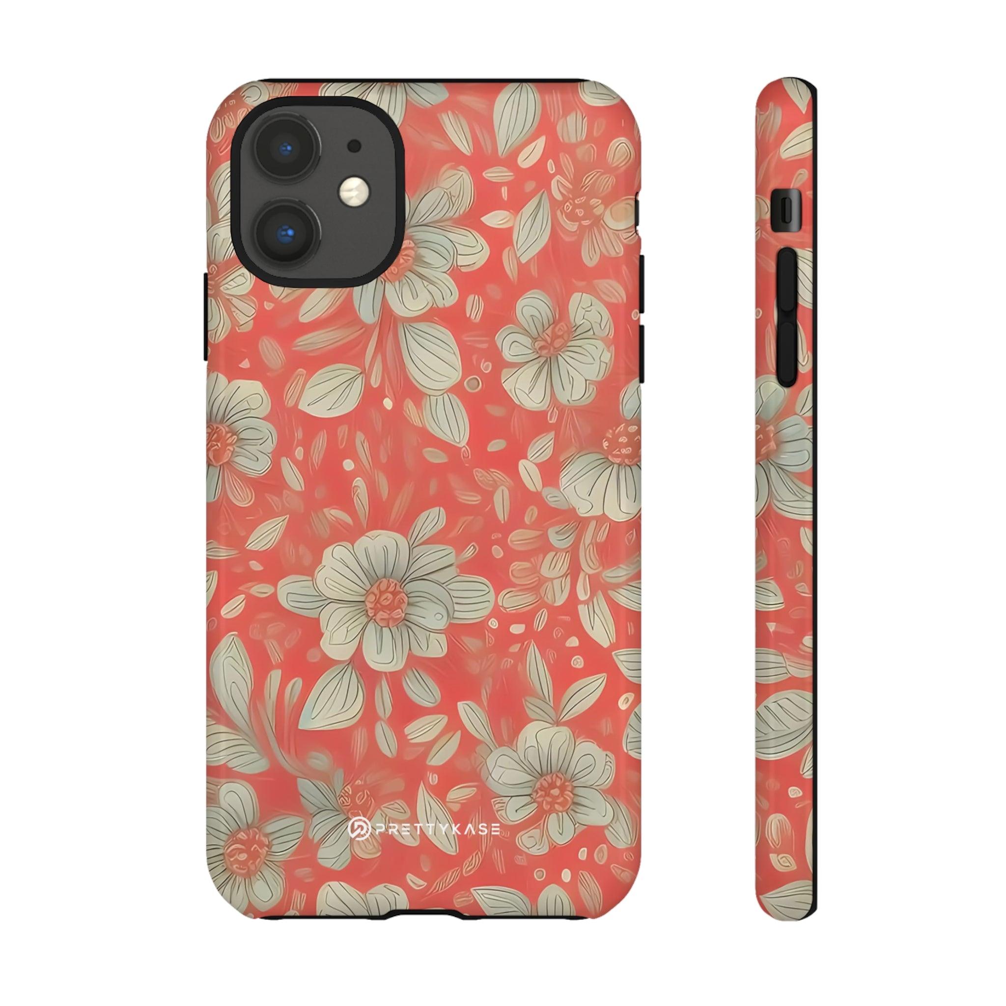 Red Orange Floral - PrettyKase