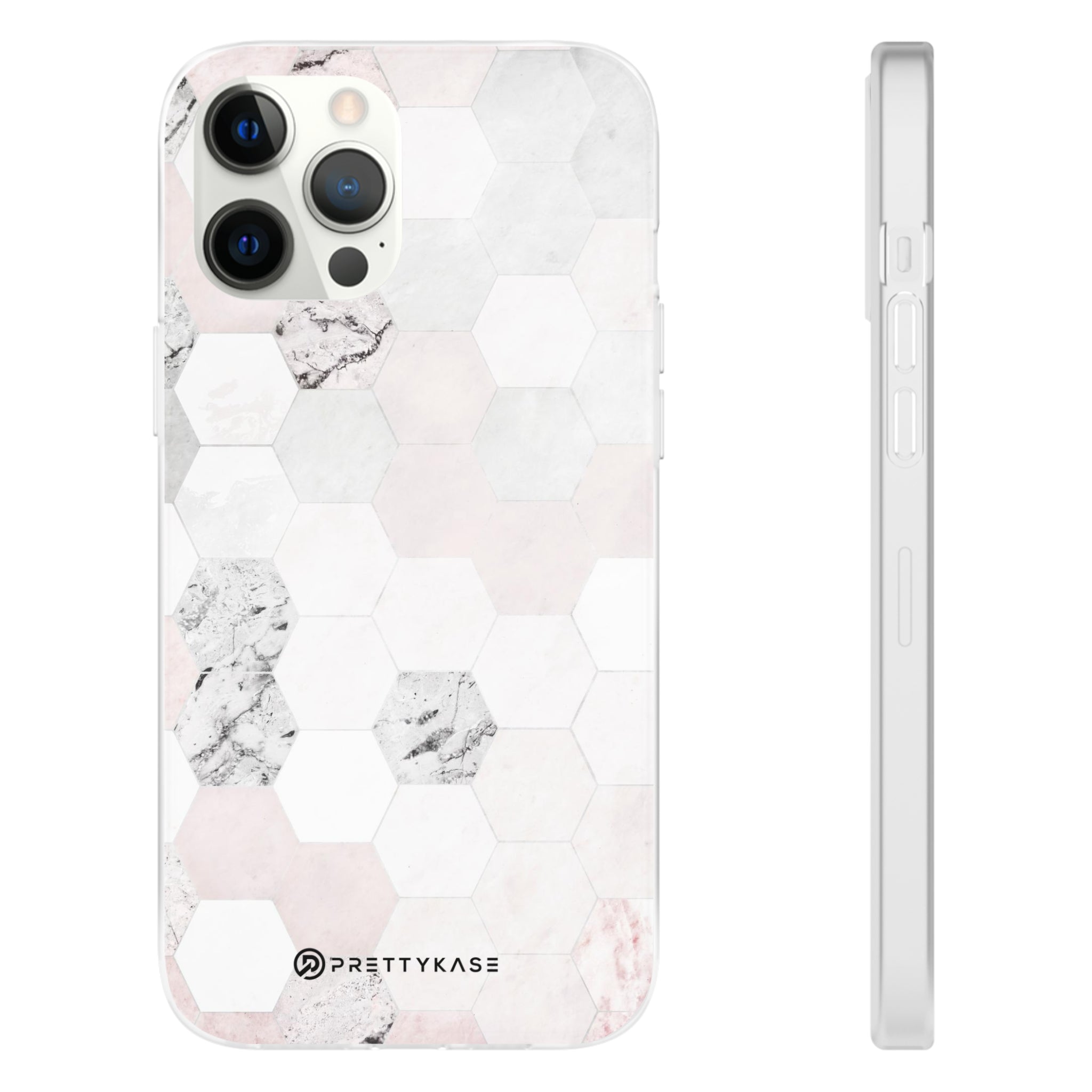 Hexagon Pink Marble Slim