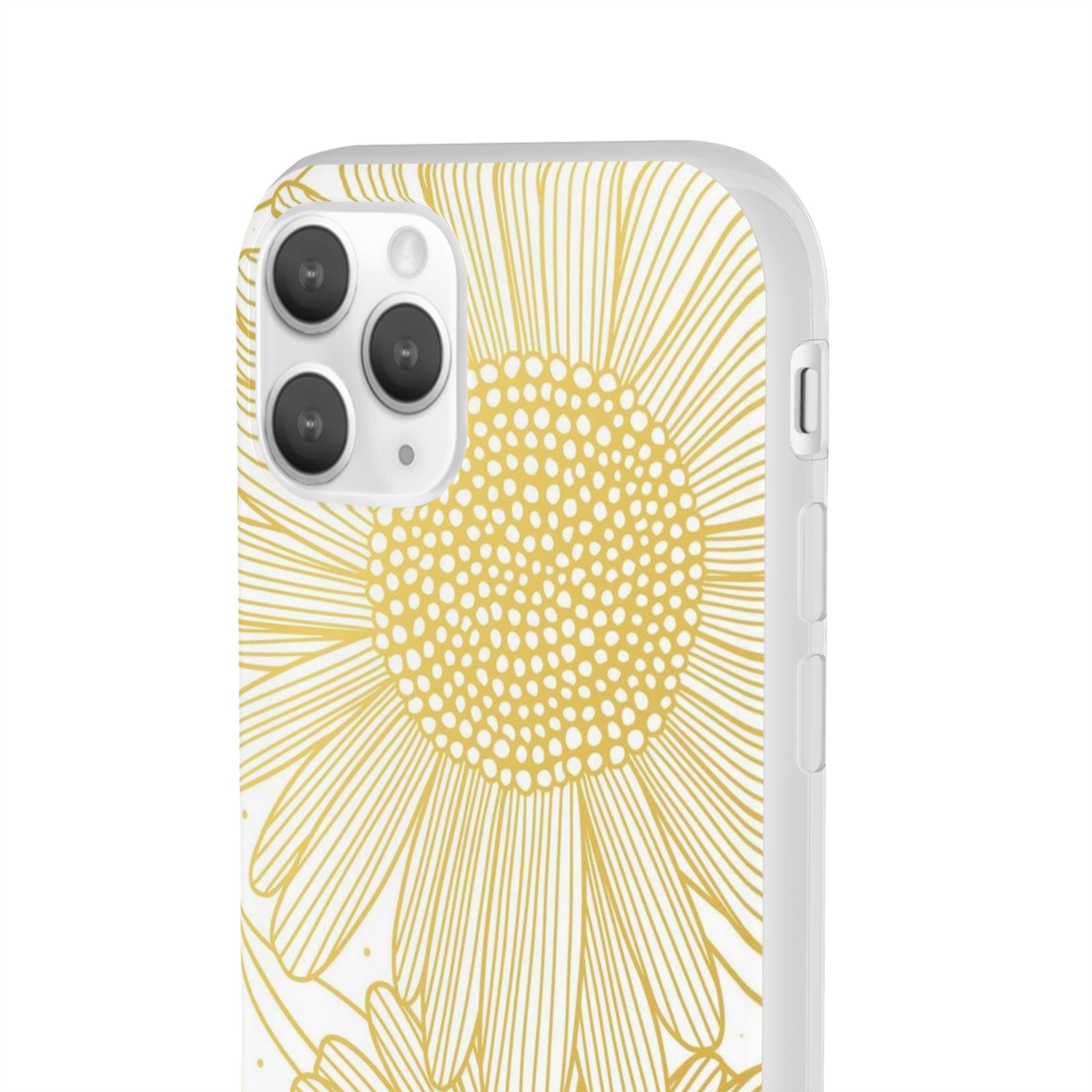 White Sun Flower Slim - PrettyKase