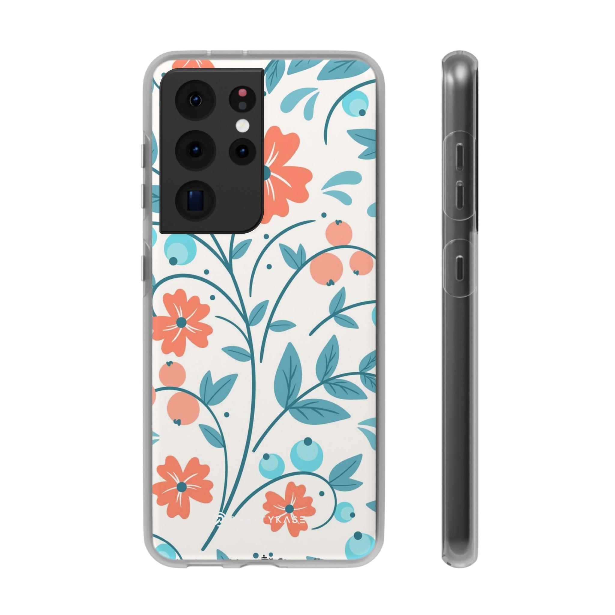 Slim floral pêche clair