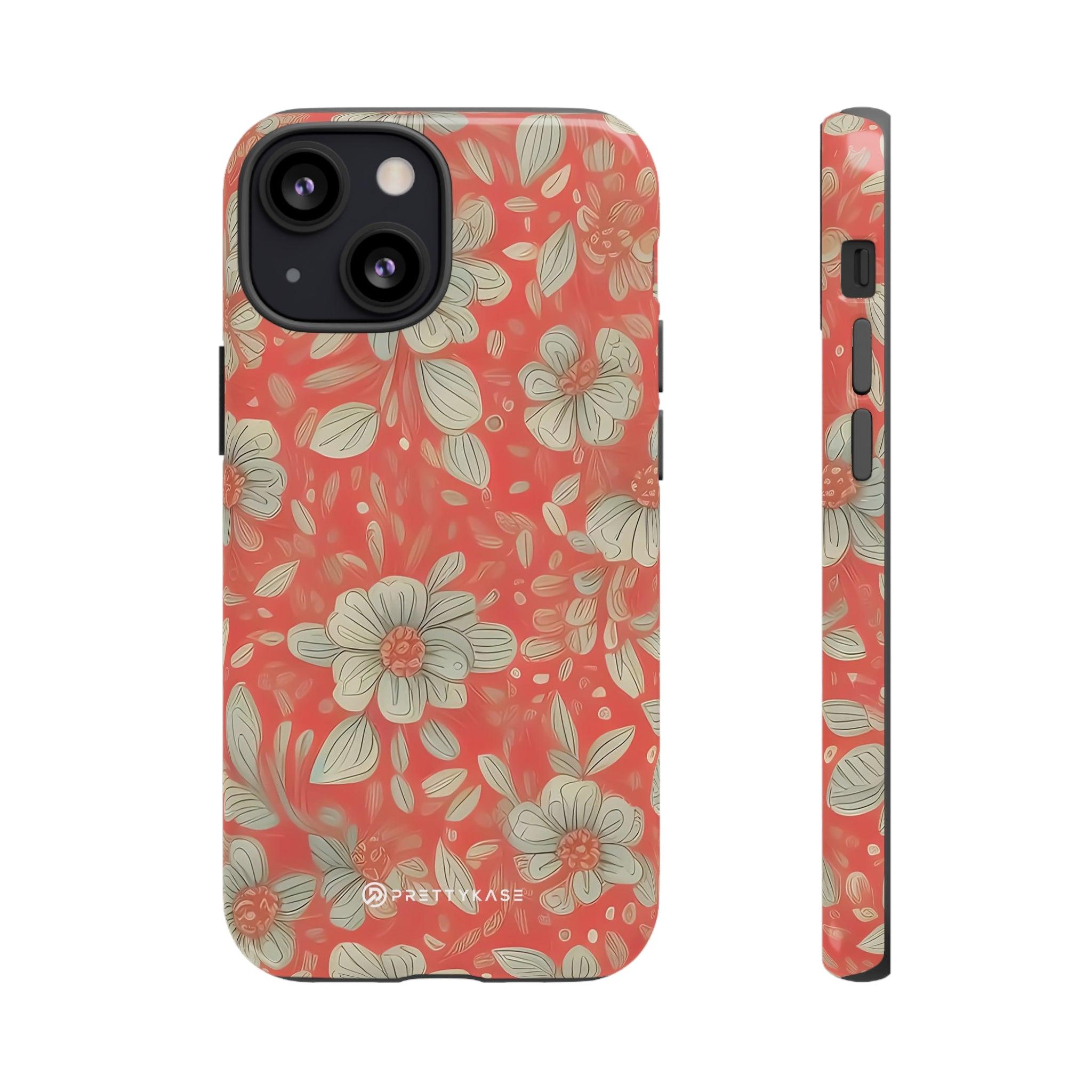 Red Orange Floral - PrettyKase