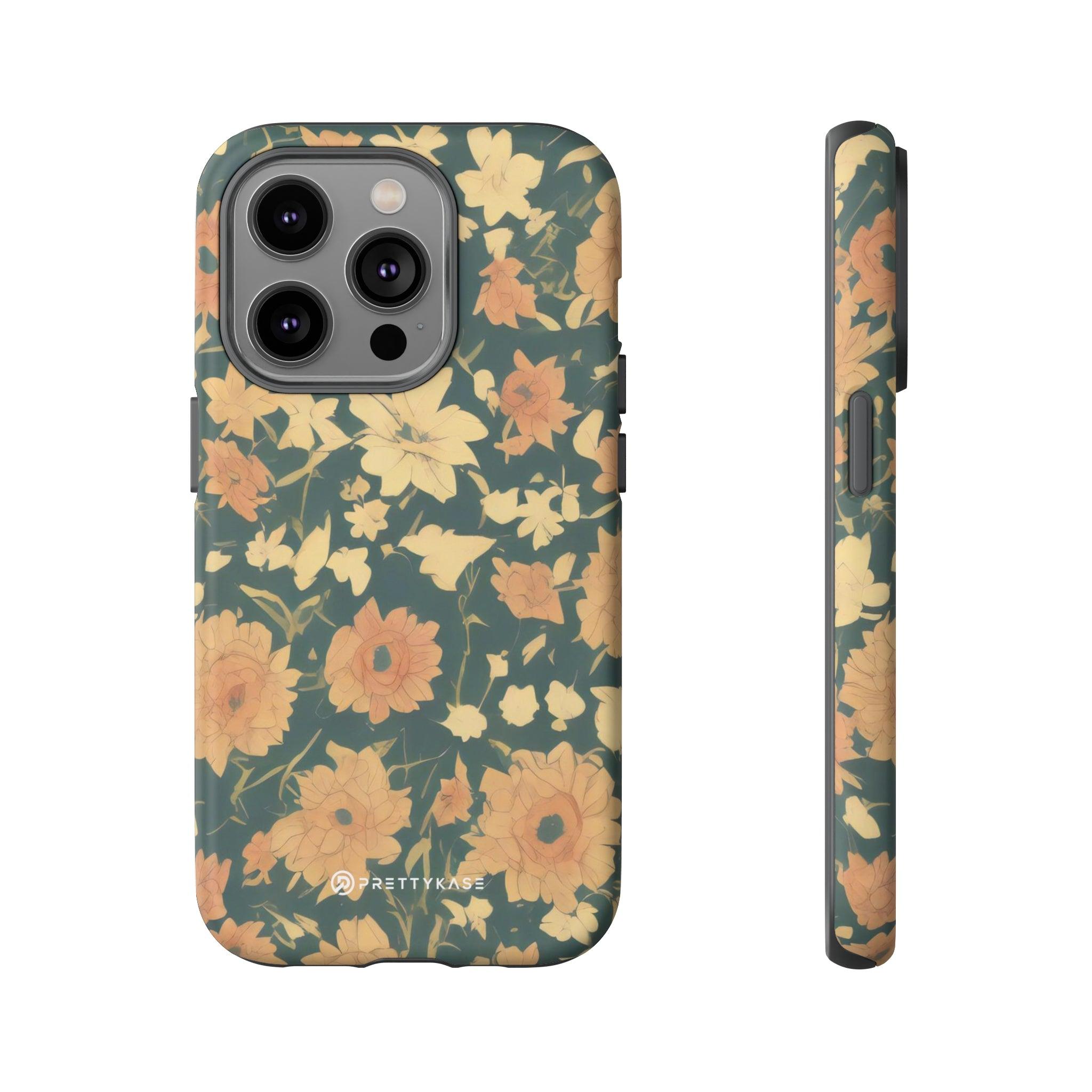 Olive Green Floral - PrettyKase