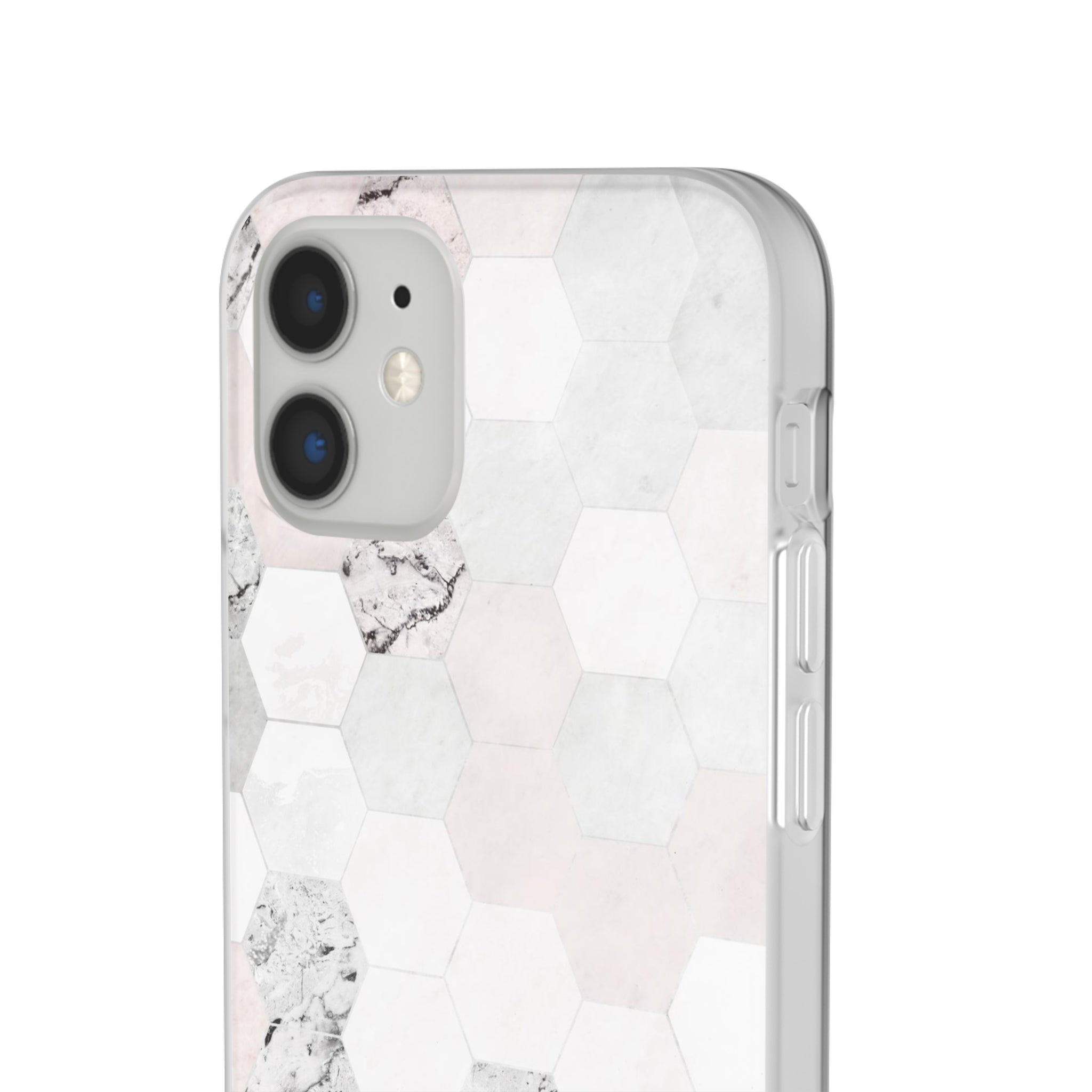 Hexagon Pink Marble Slim