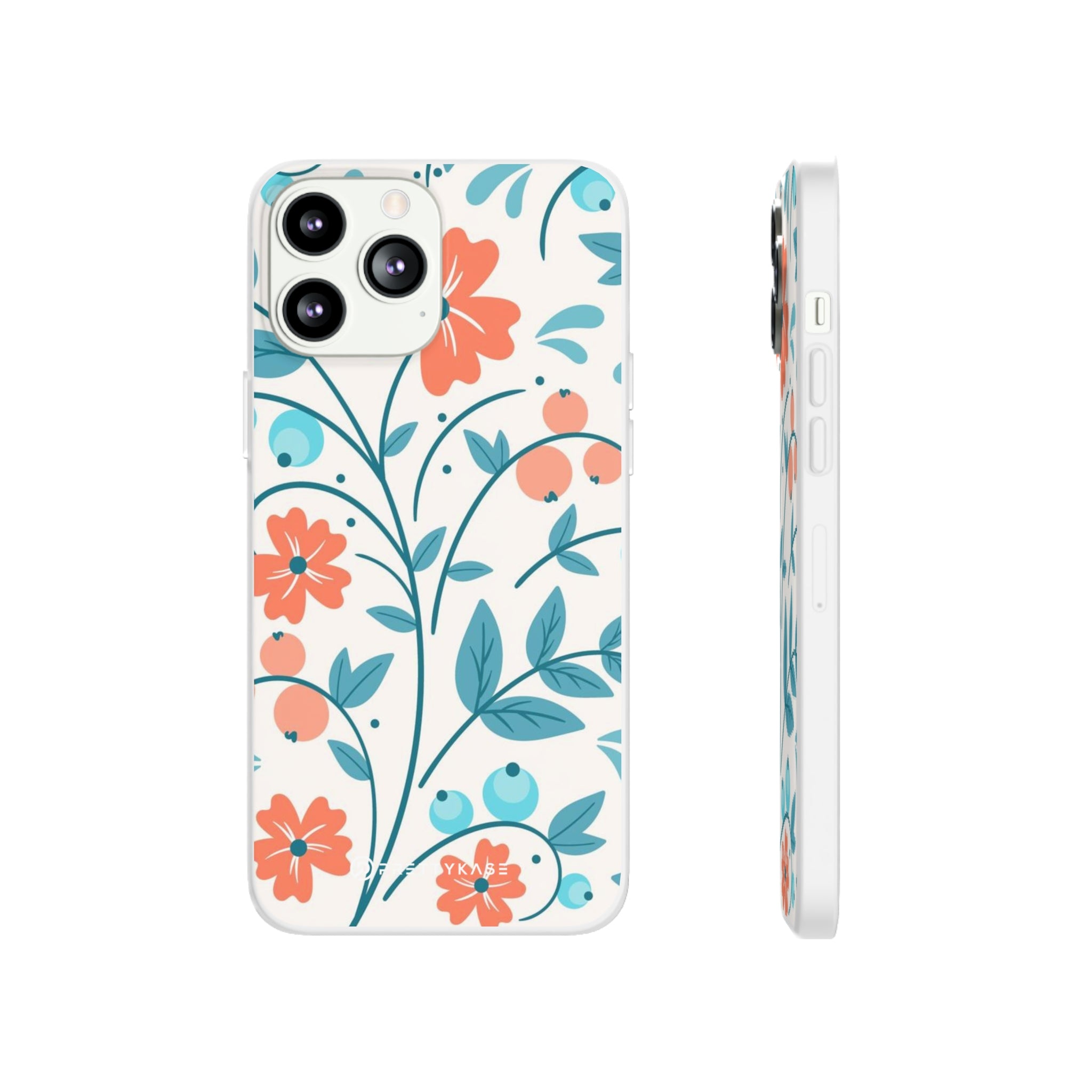 Slim floral pêche clair