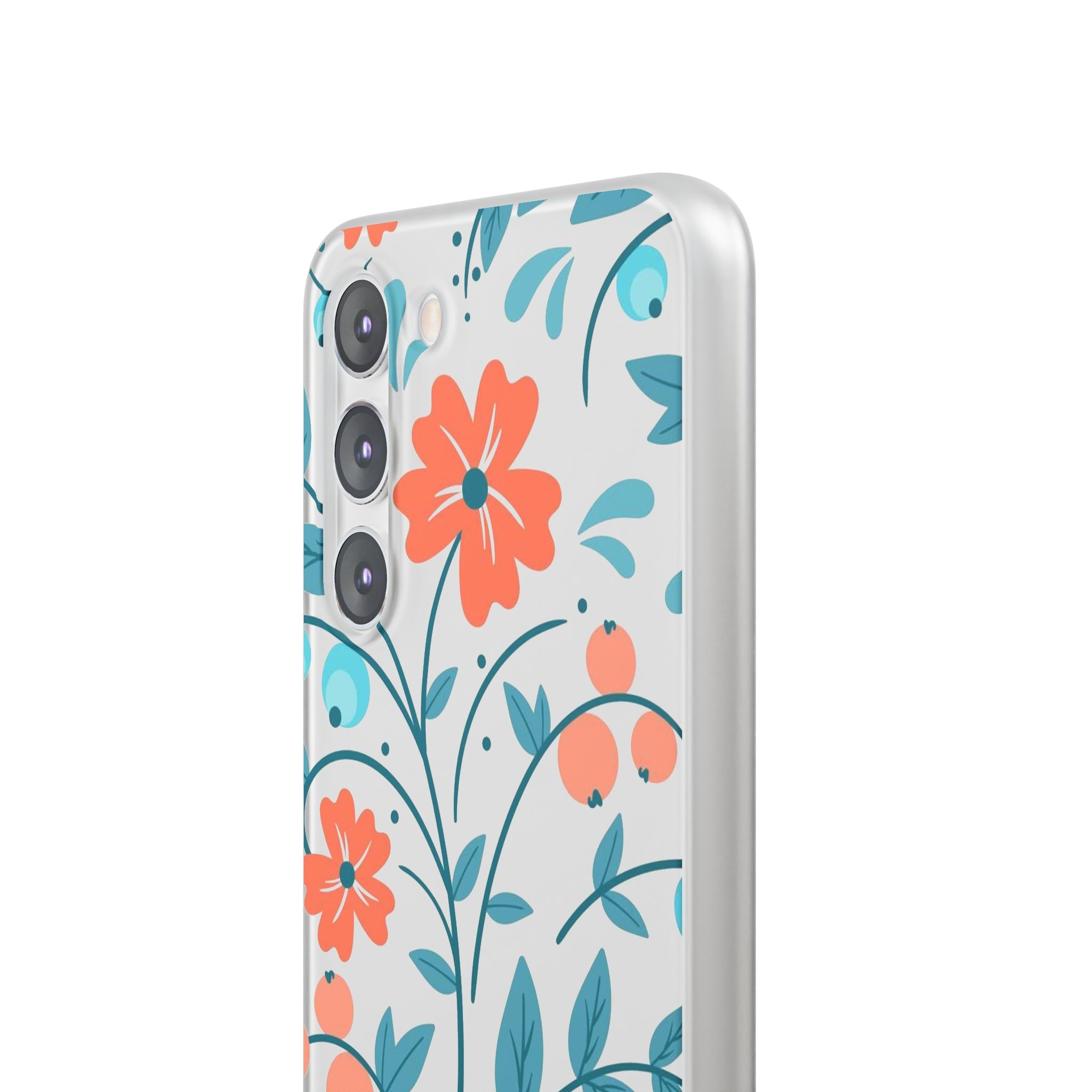 Slim floral pêche clair