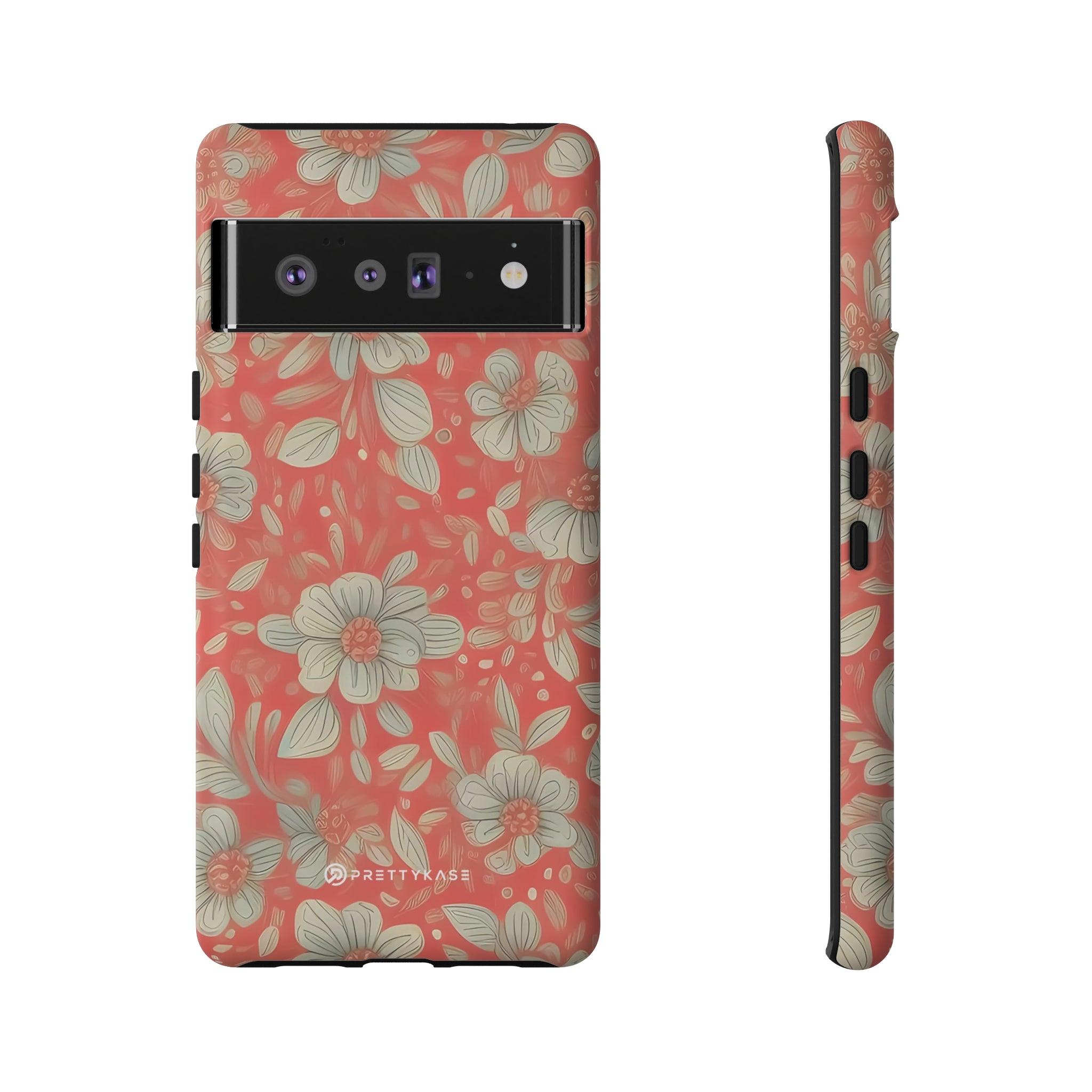 Red Orange Floral - PrettyKase