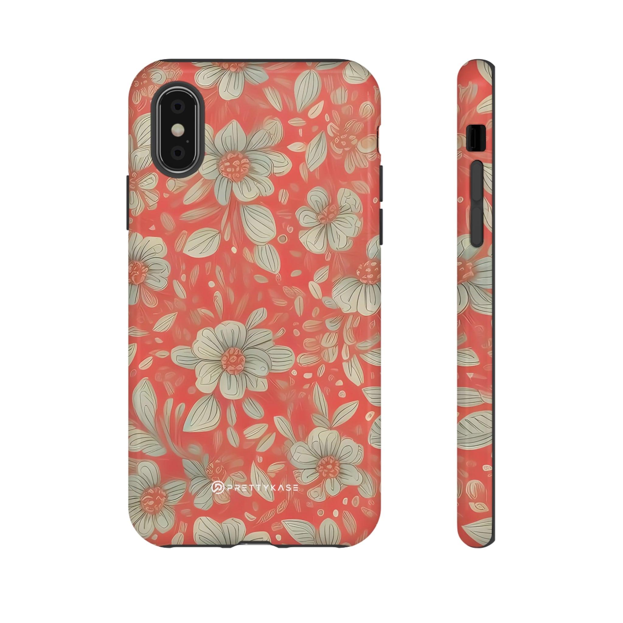 Red Orange Floral - PrettyKase