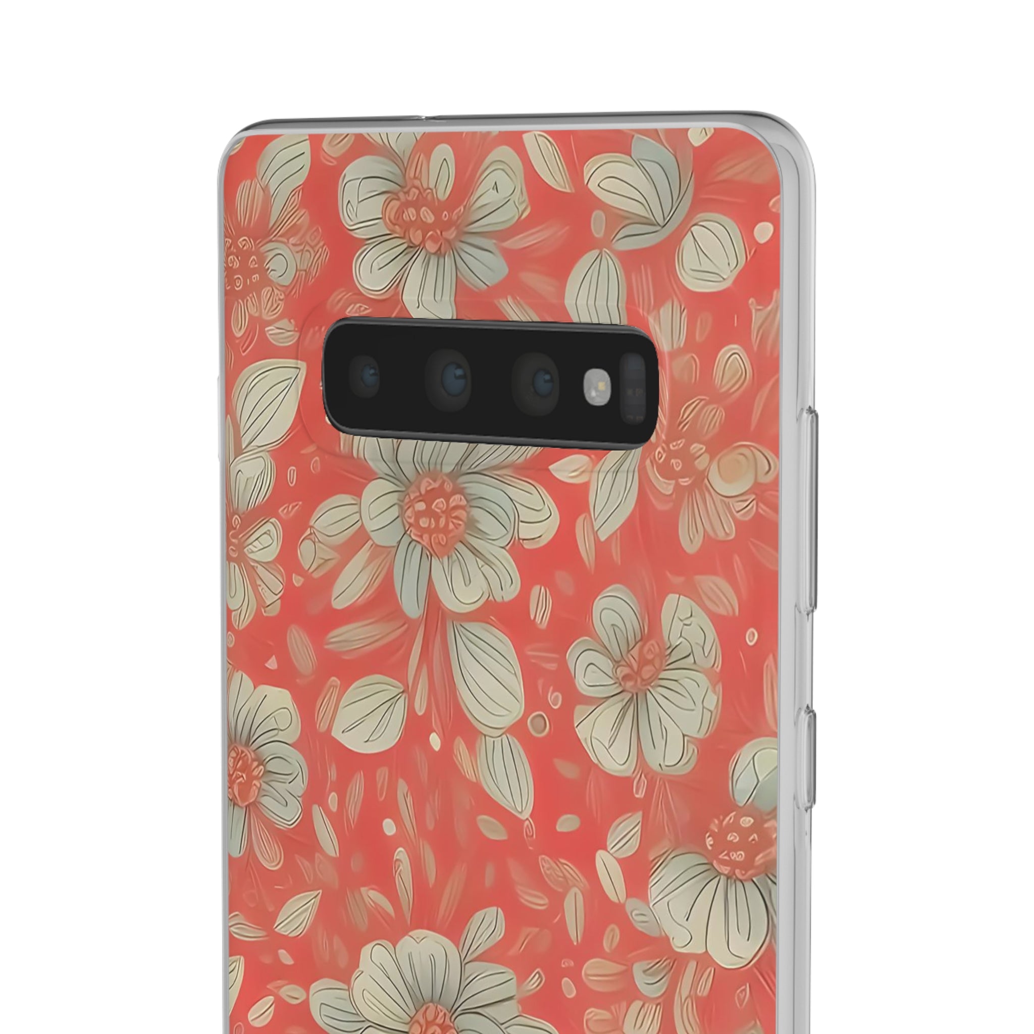 Slim Floral Rouge Orange