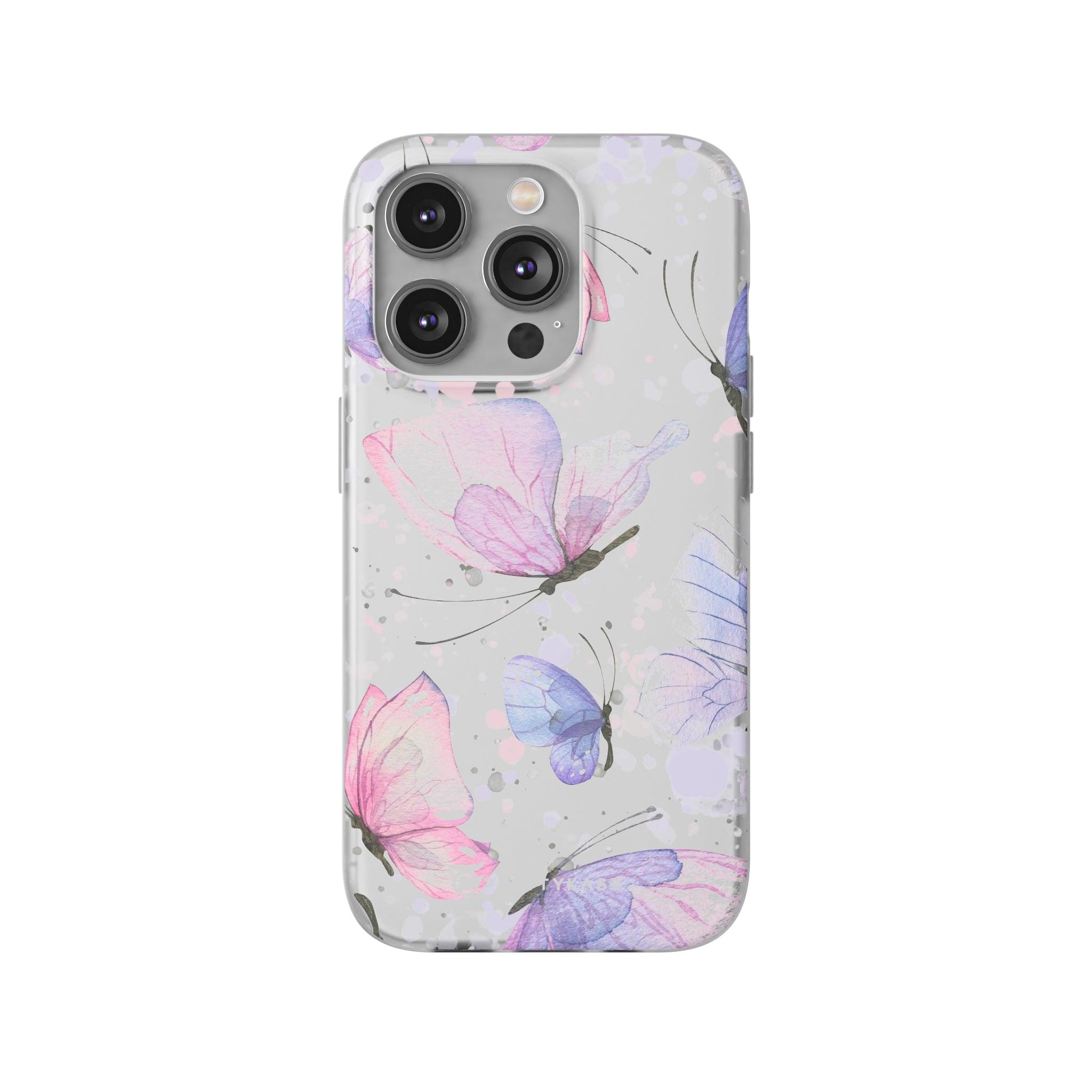 Pink Lilac Butterflies Slim - PrettyKase