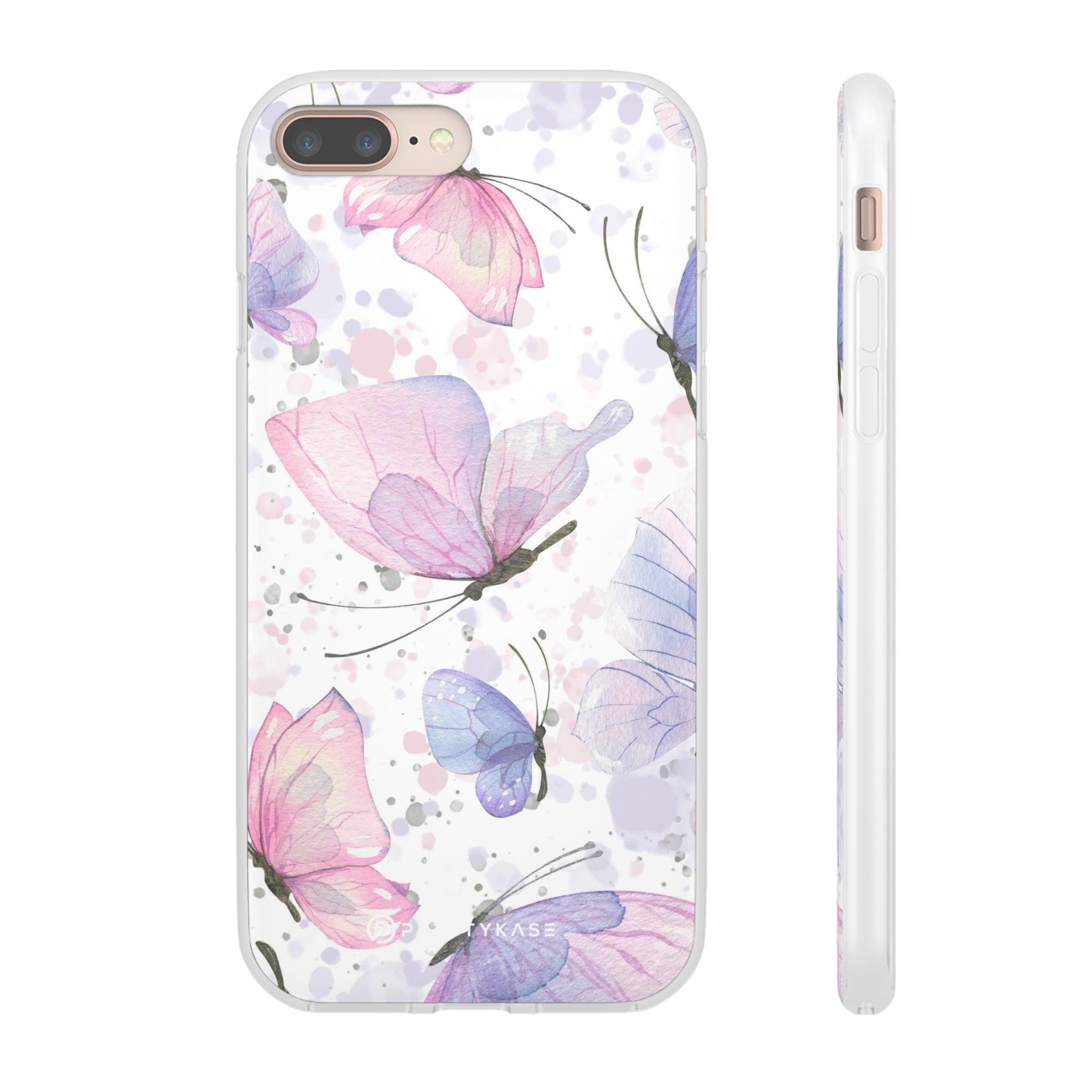 Pink Lilac Butterflies Slim - PrettyKase