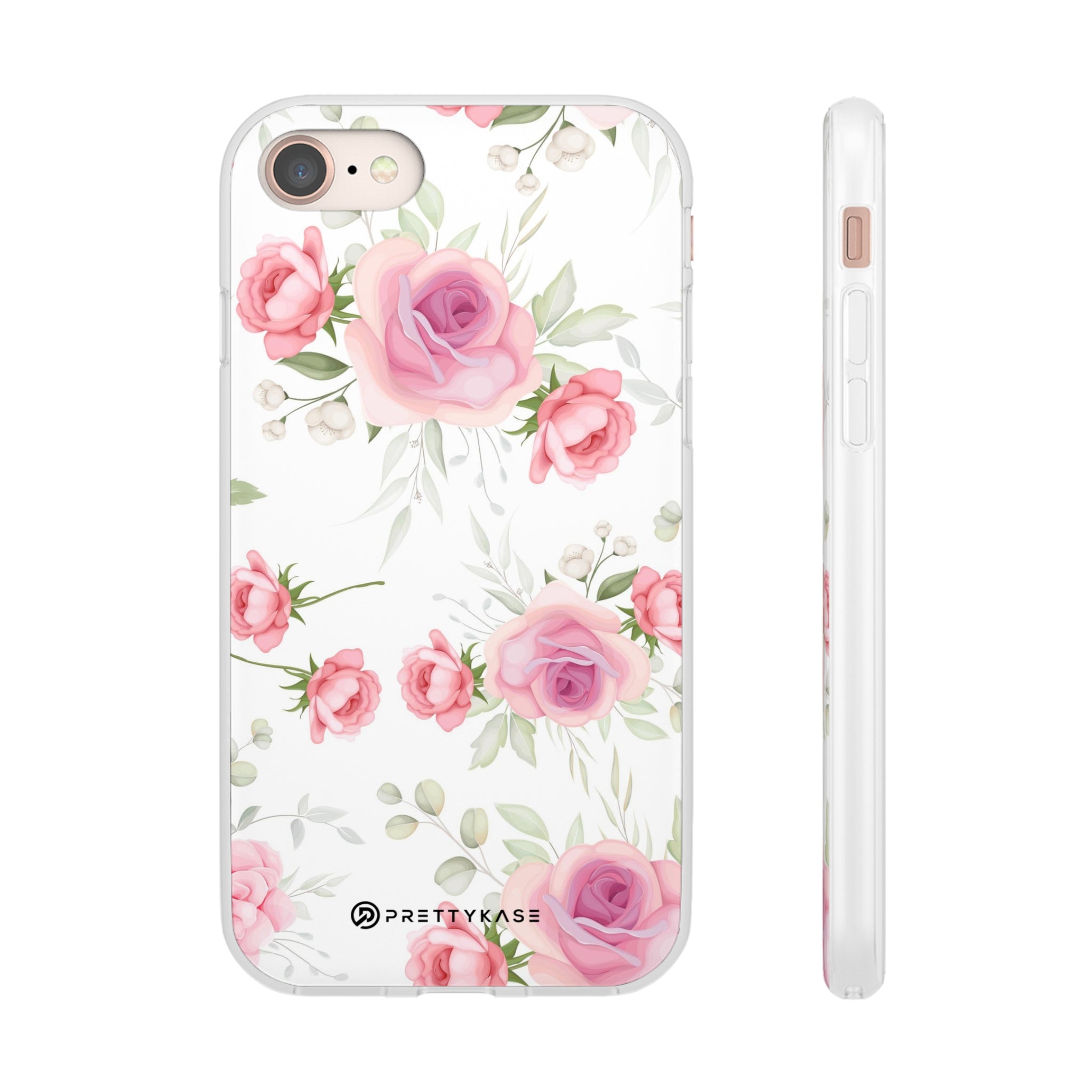 White and Pink Floral Slim