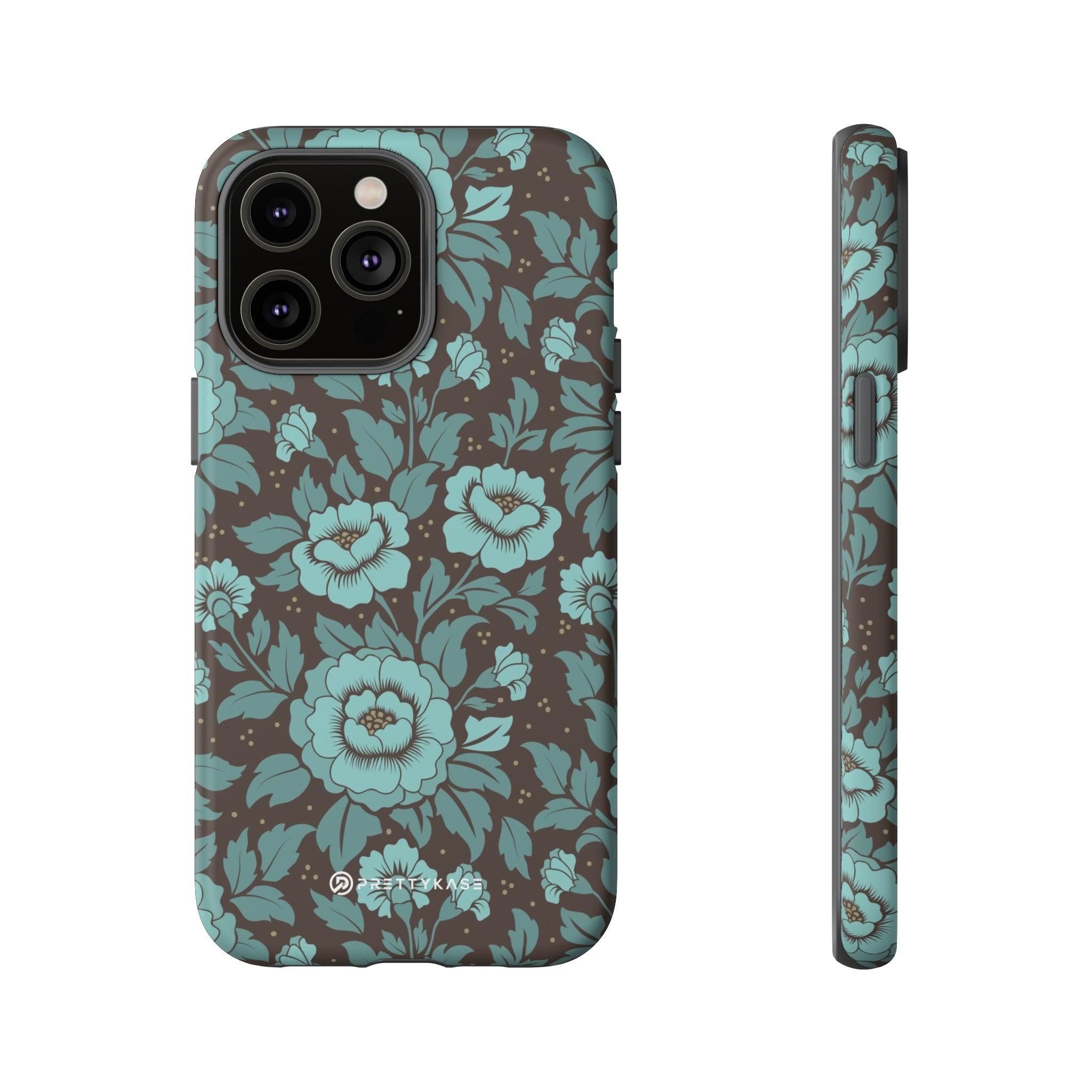 Turquoise Floral - PrettyKase