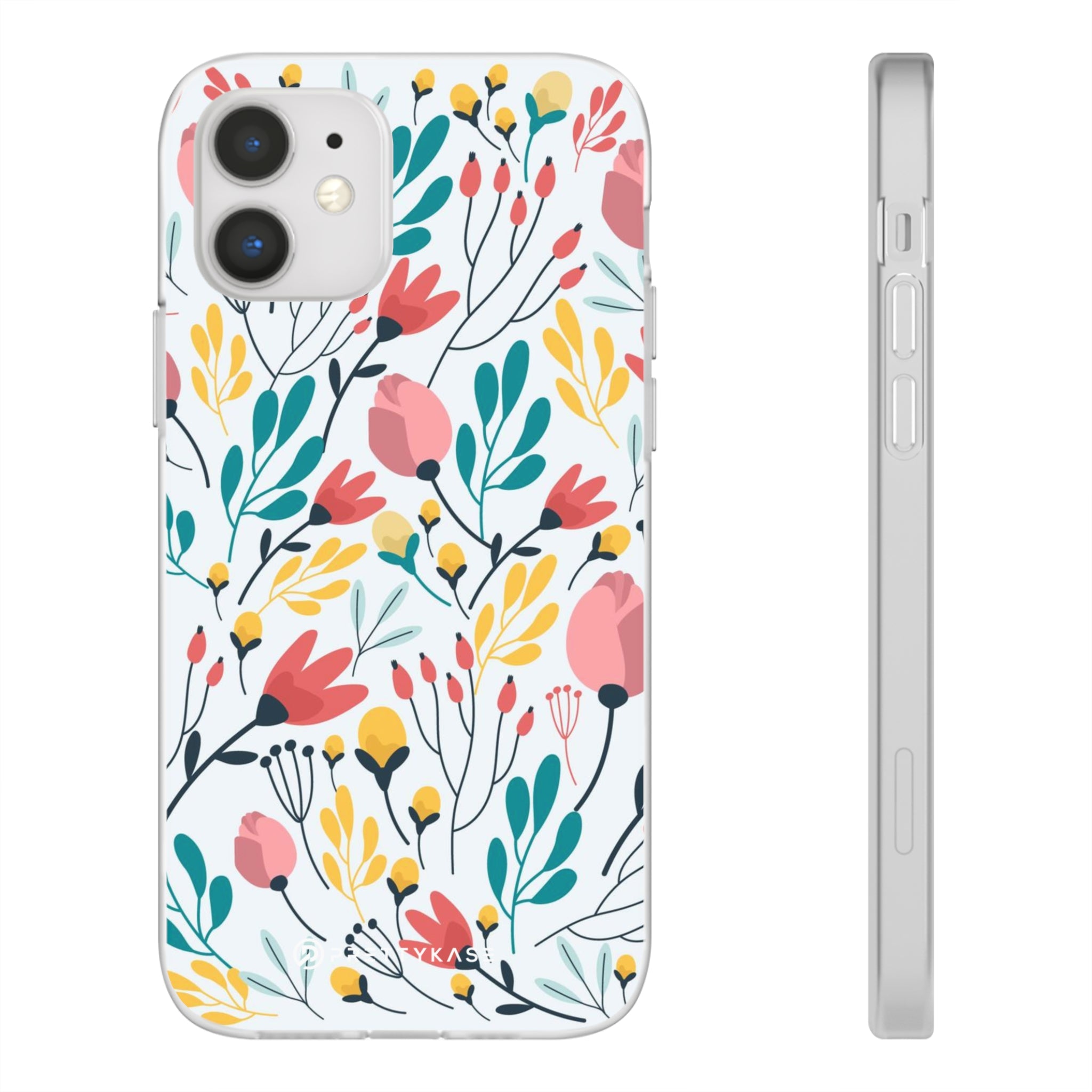 White Colorfull Flower Slim