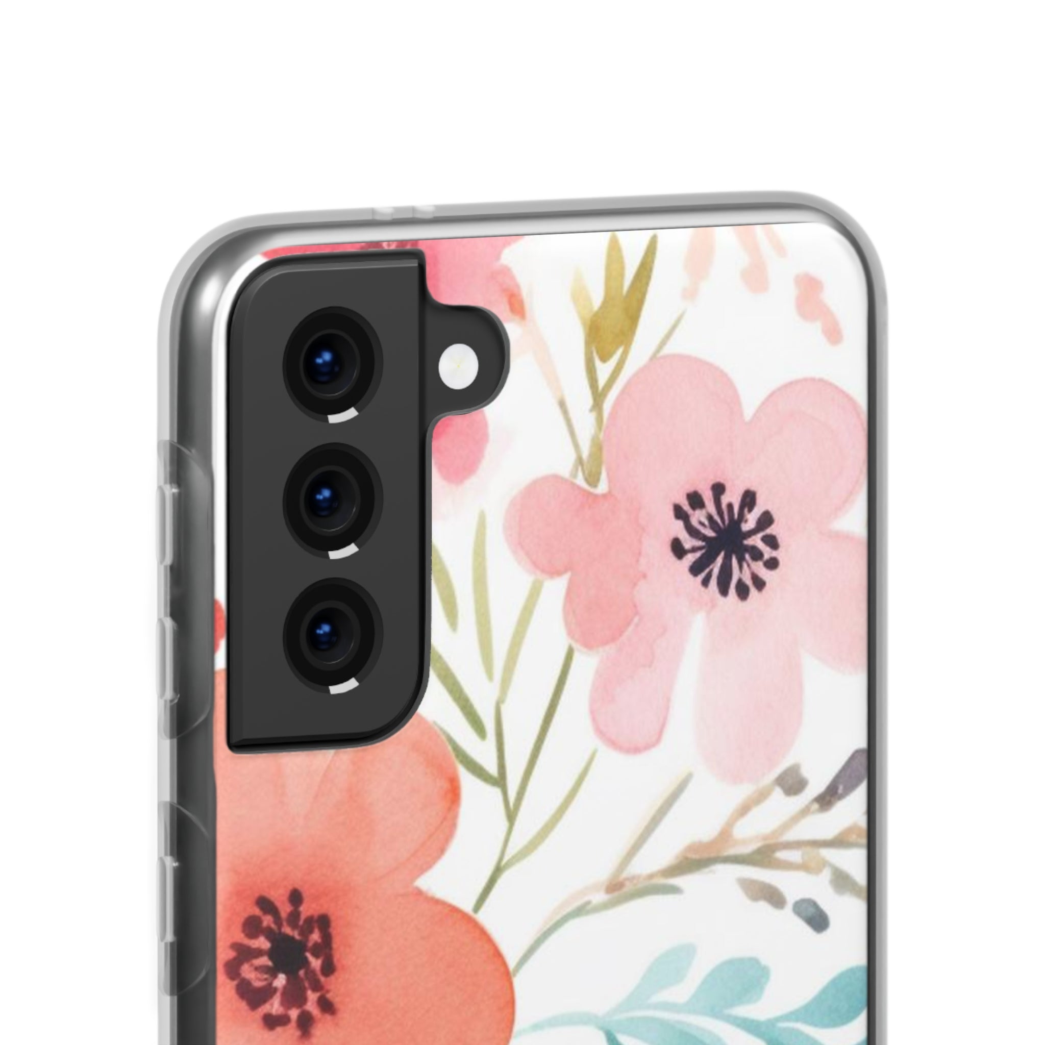 Pink Blue Flower Pattern Slim