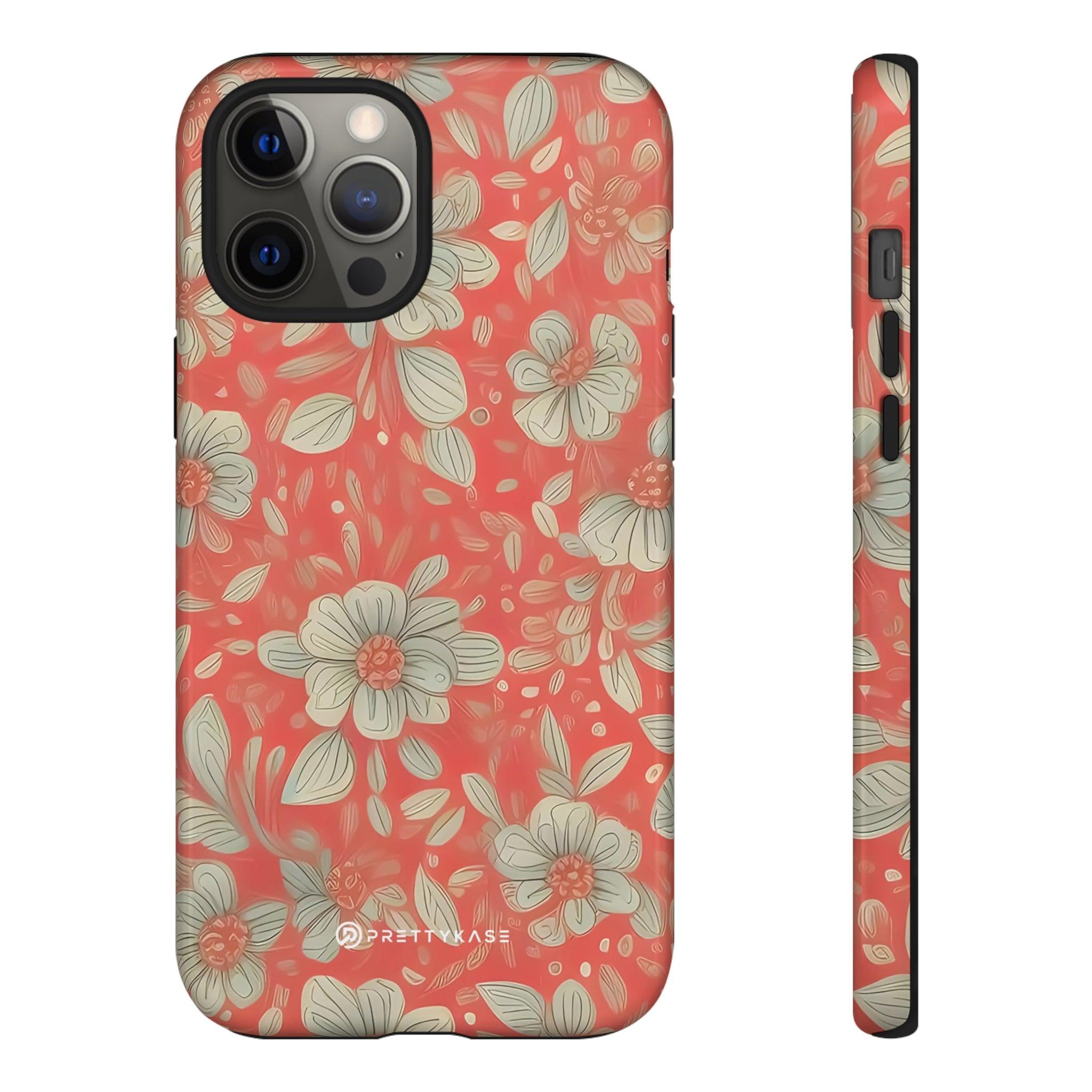 Red Orange Floral - PrettyKase