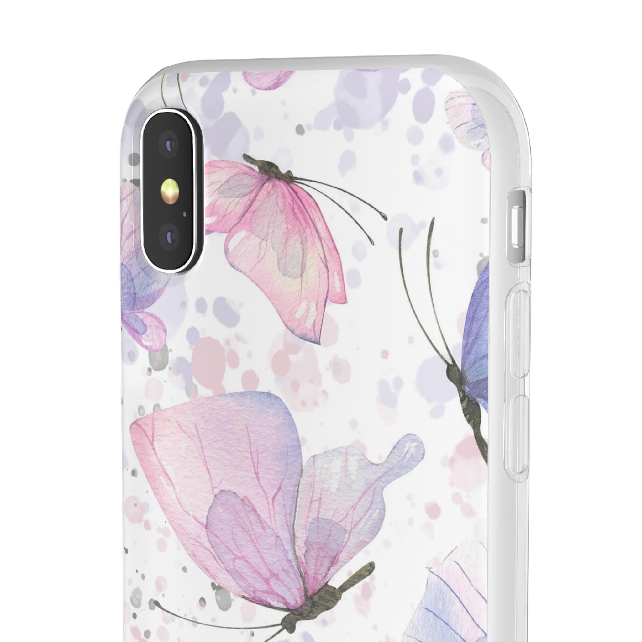 Pink Lilac Butterflies Slim - PrettyKase