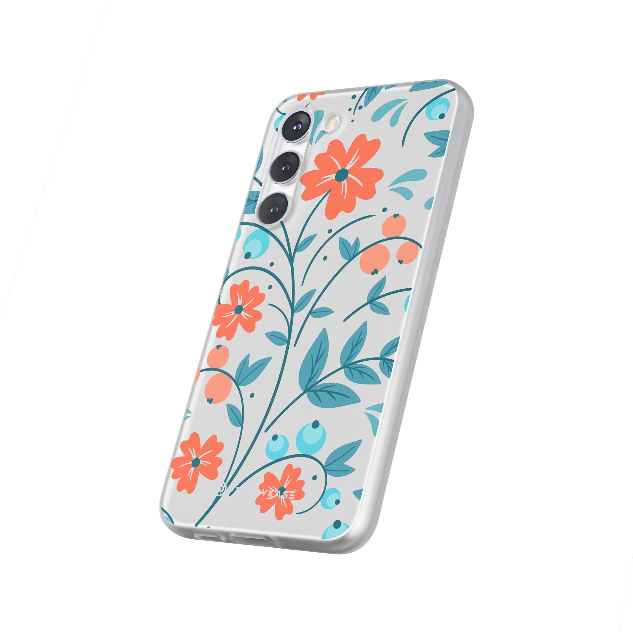 Light Peach Floral Slim