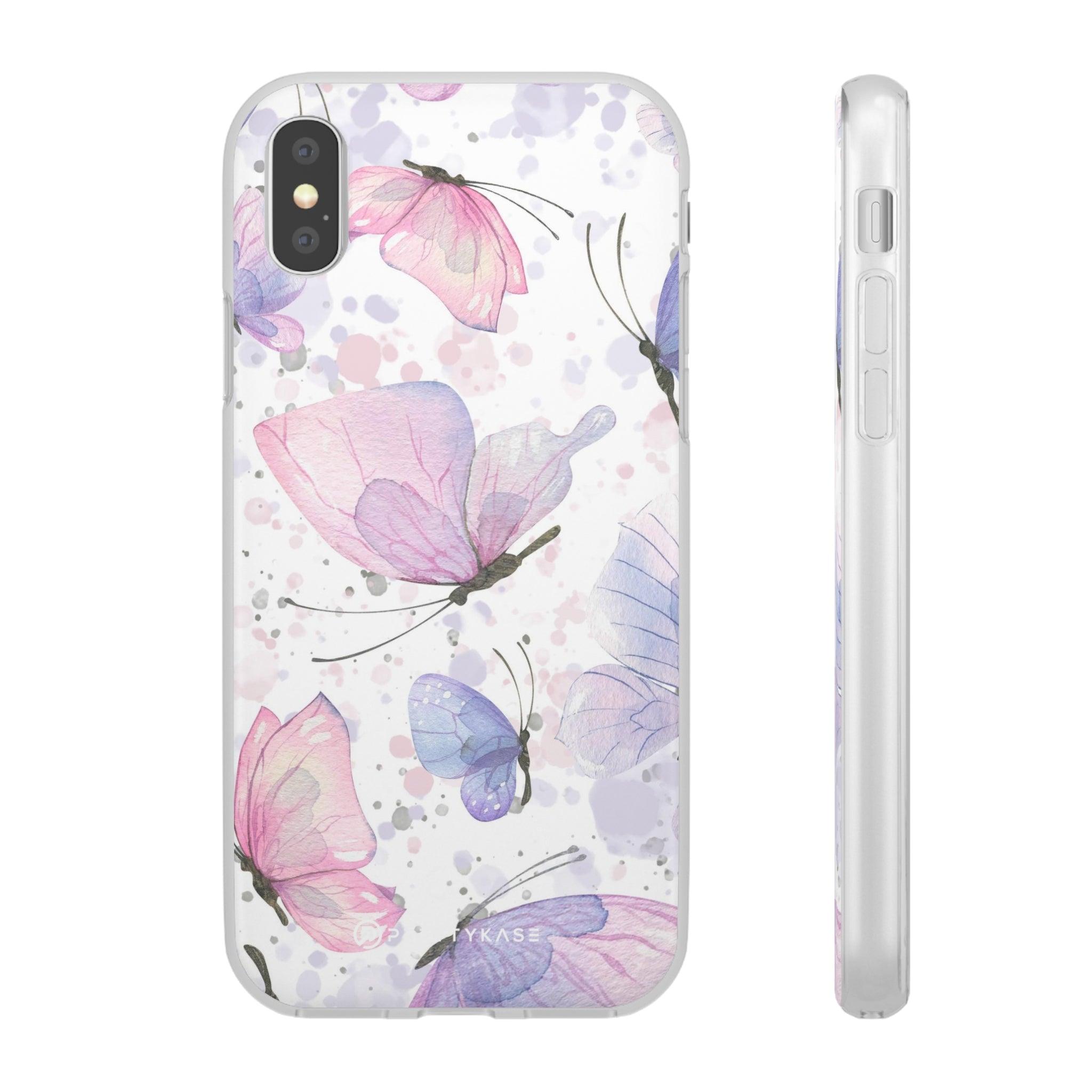 Pink Lilac Butterflies Slim - PrettyKase