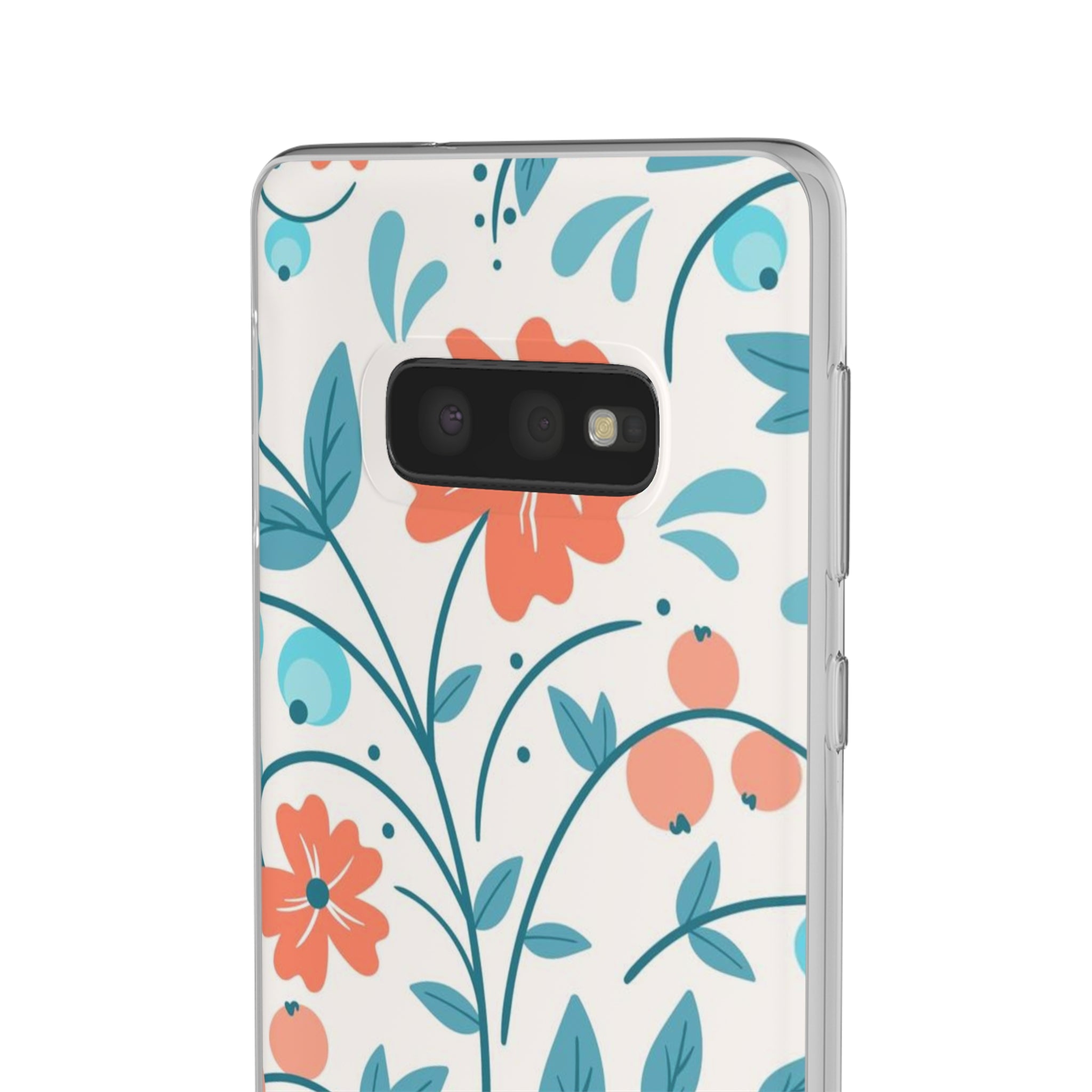 Slim floral pêche clair