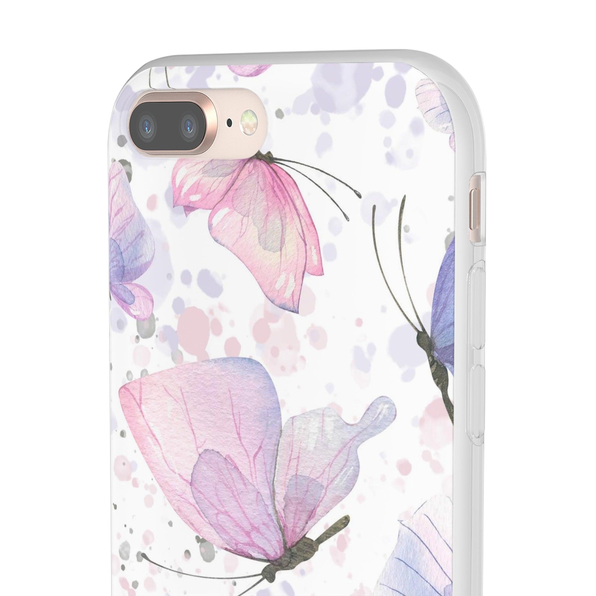 Pink Lilac Butterflies Slim - PrettyKase