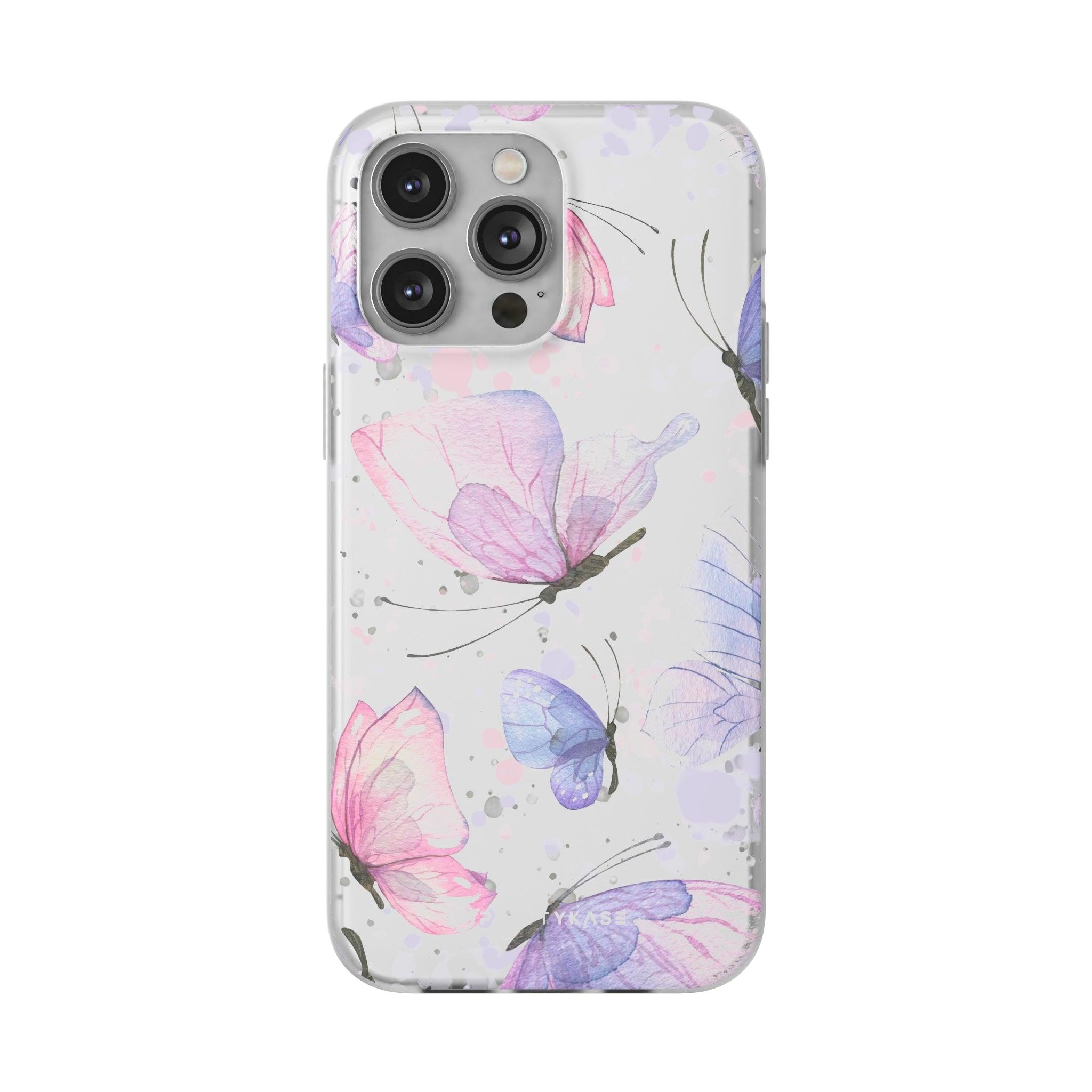 Pink Lilac Butterflies Slim - PrettyKase