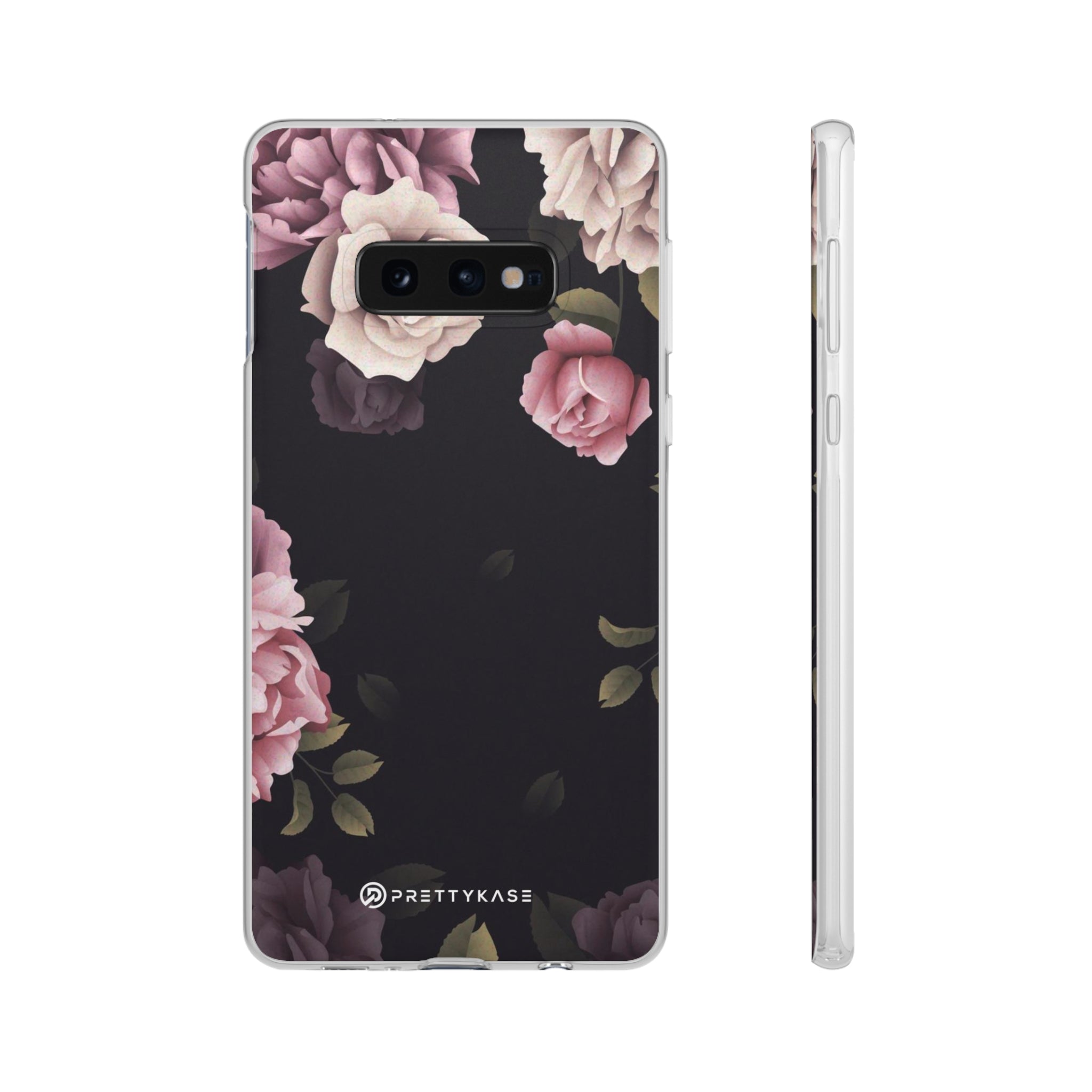 Black Oriental Japanese flower Slim